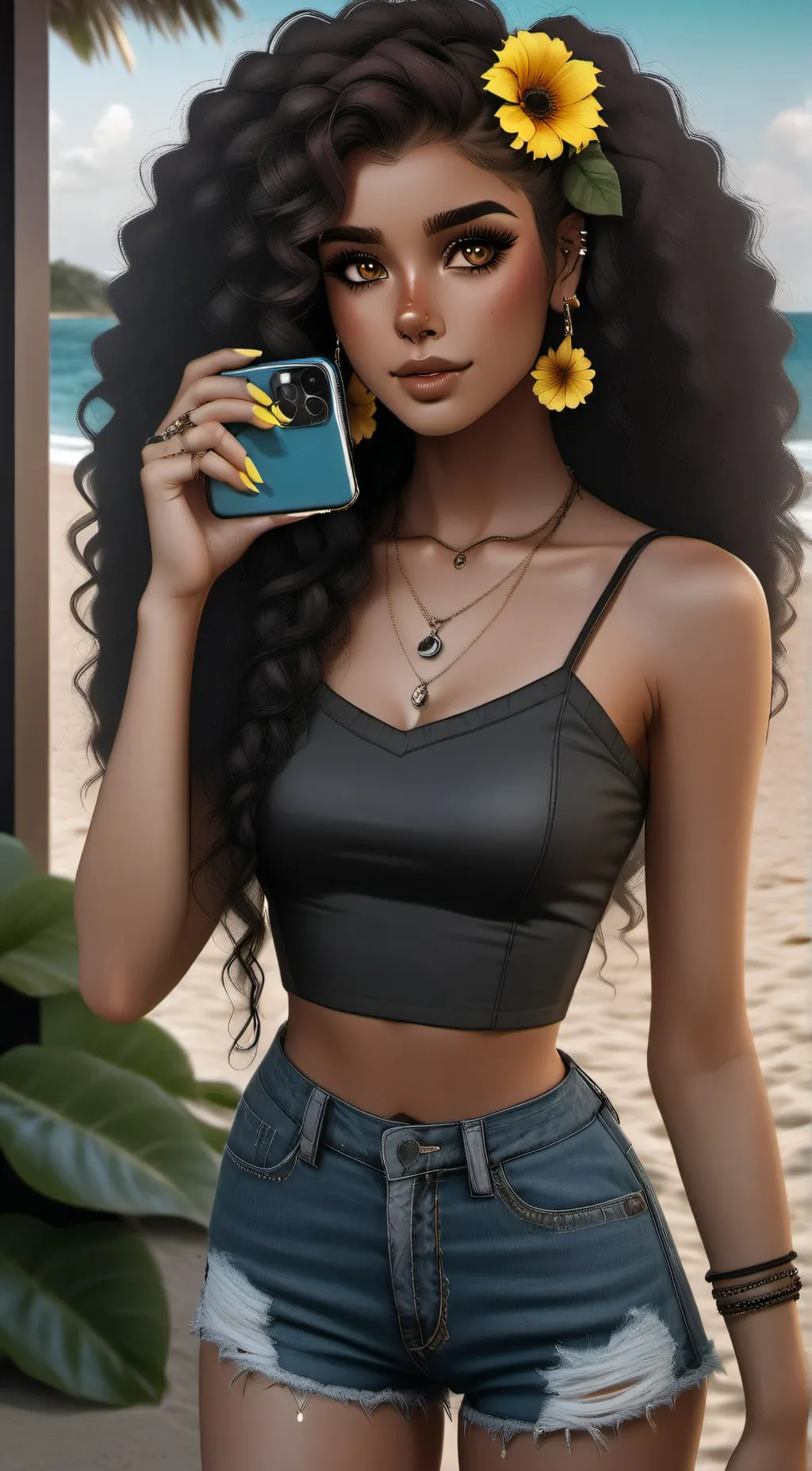 ai character: Amber(me) background