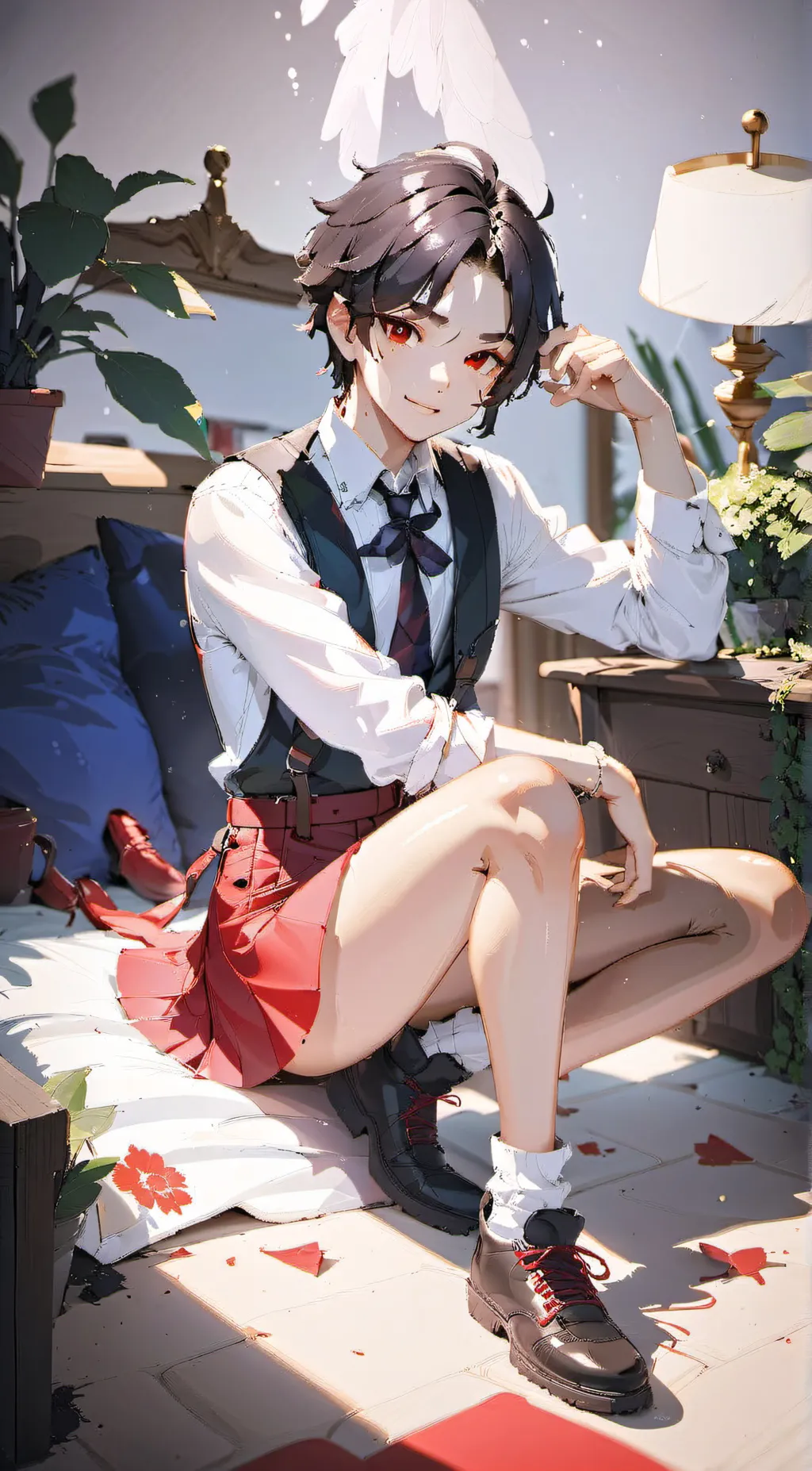 ai character: Femboy Hezeki  background