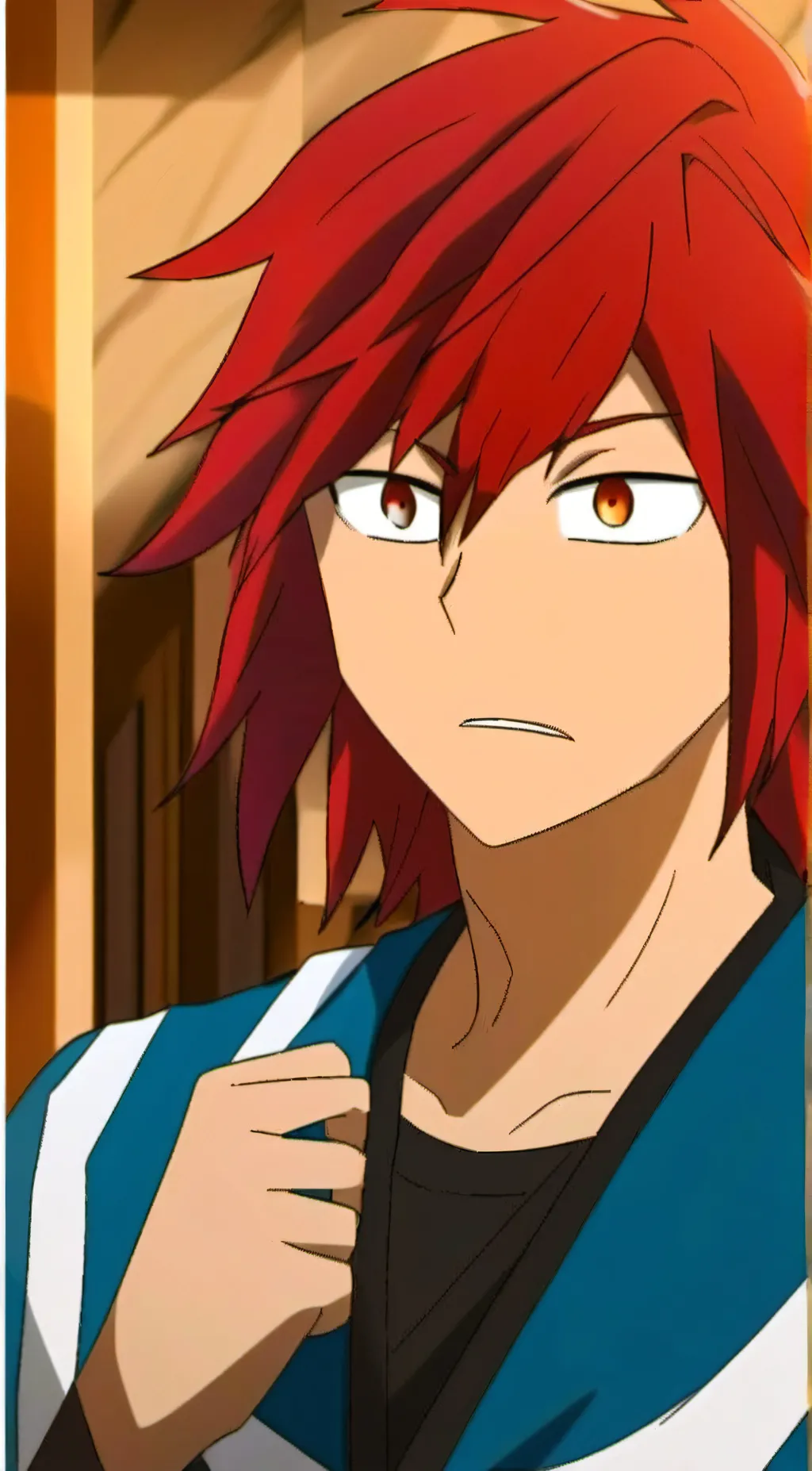 ai character: kirishima  background