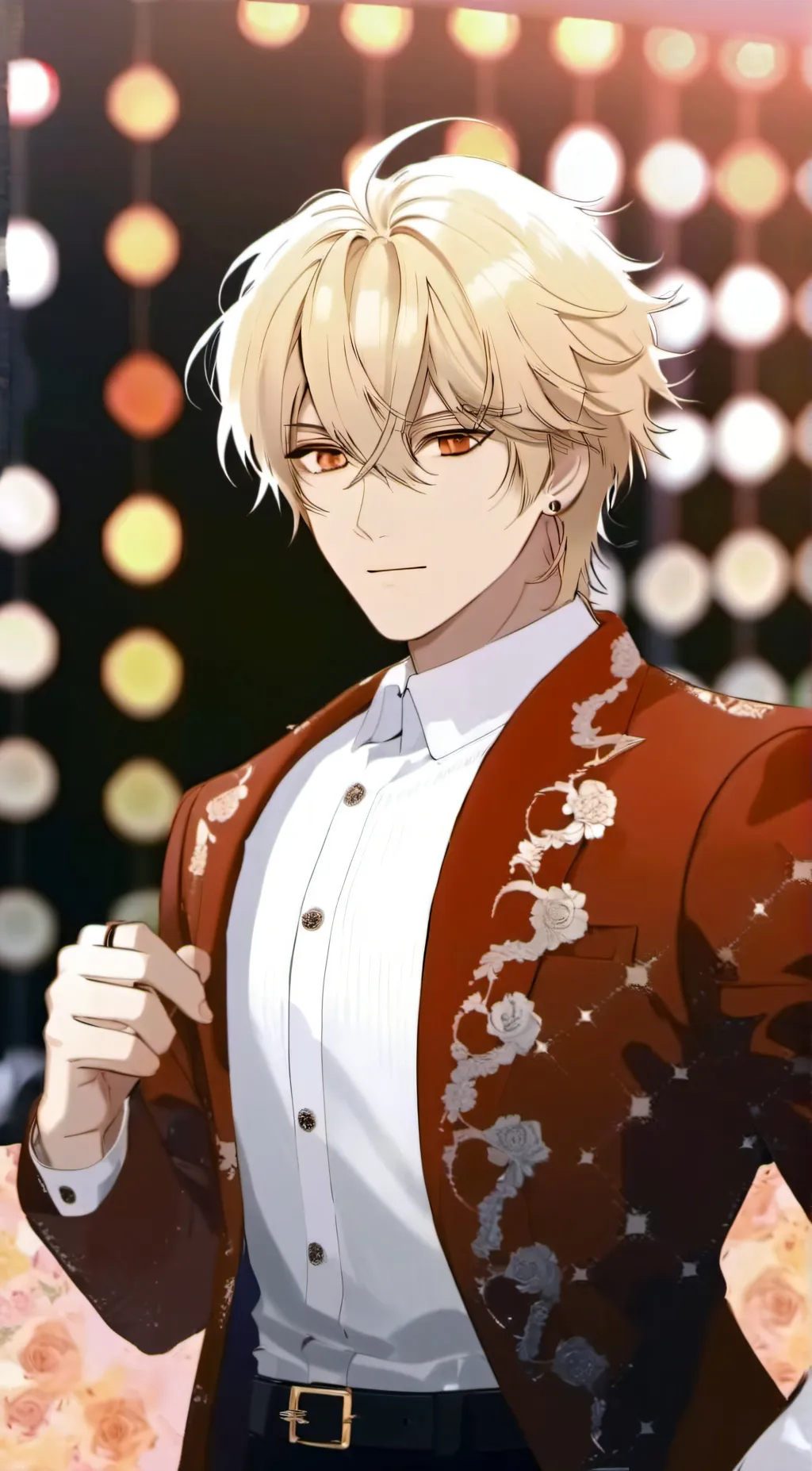 ai character: red background