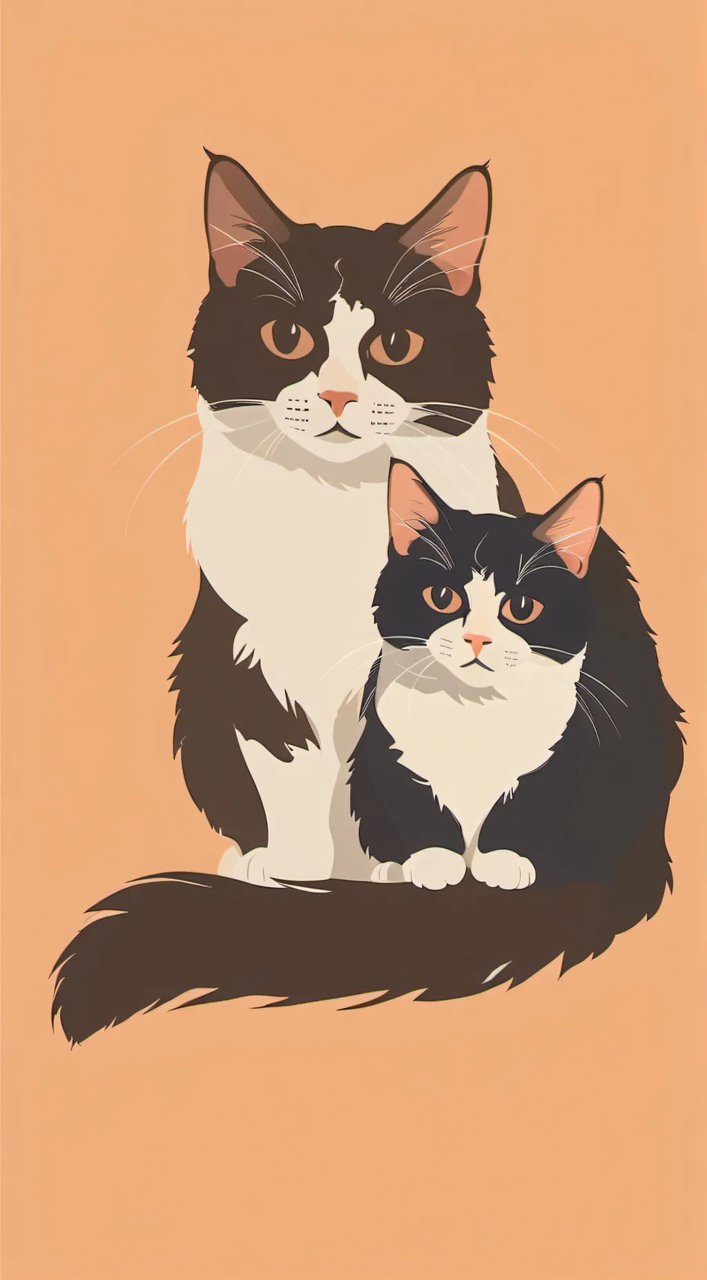 ai character: cats background