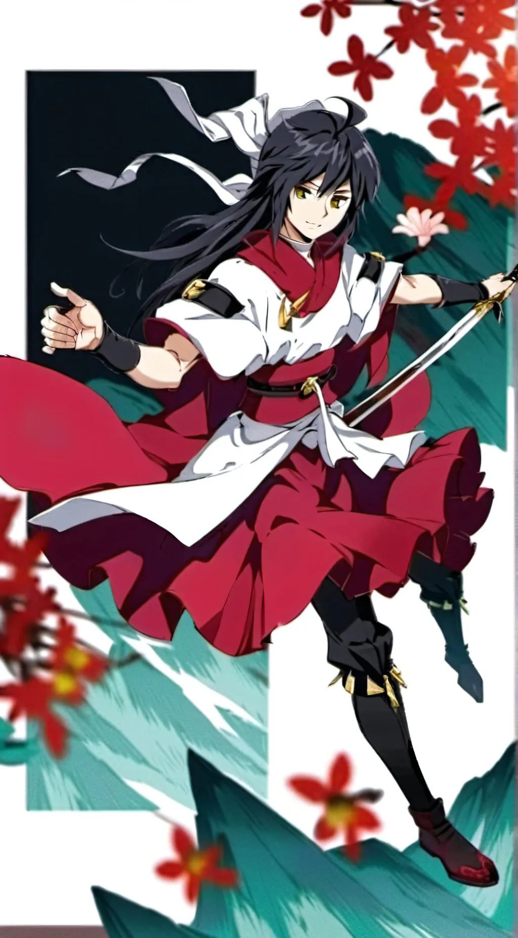 ai character: Demon slayer  background