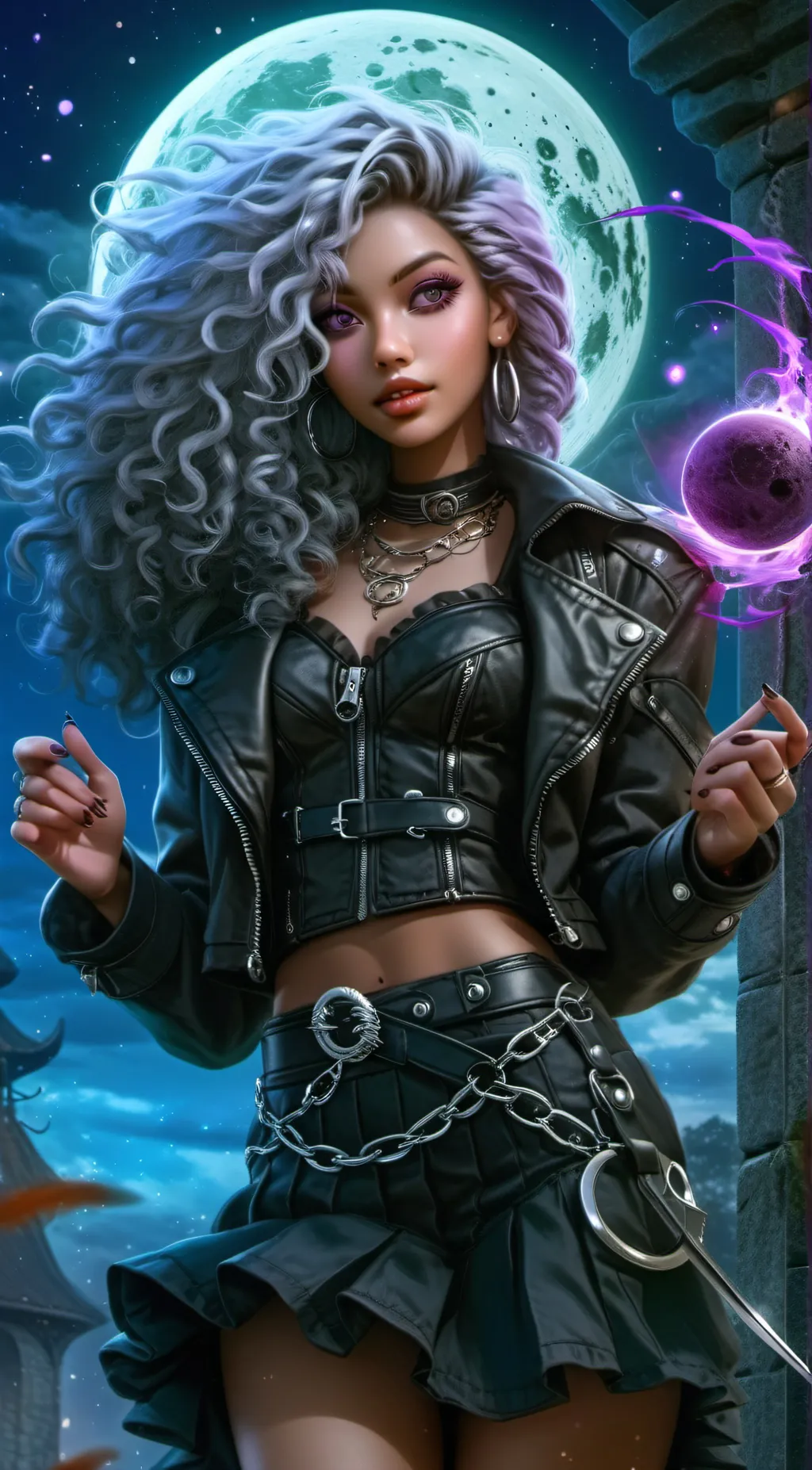 ai character: Dani Starchild  background