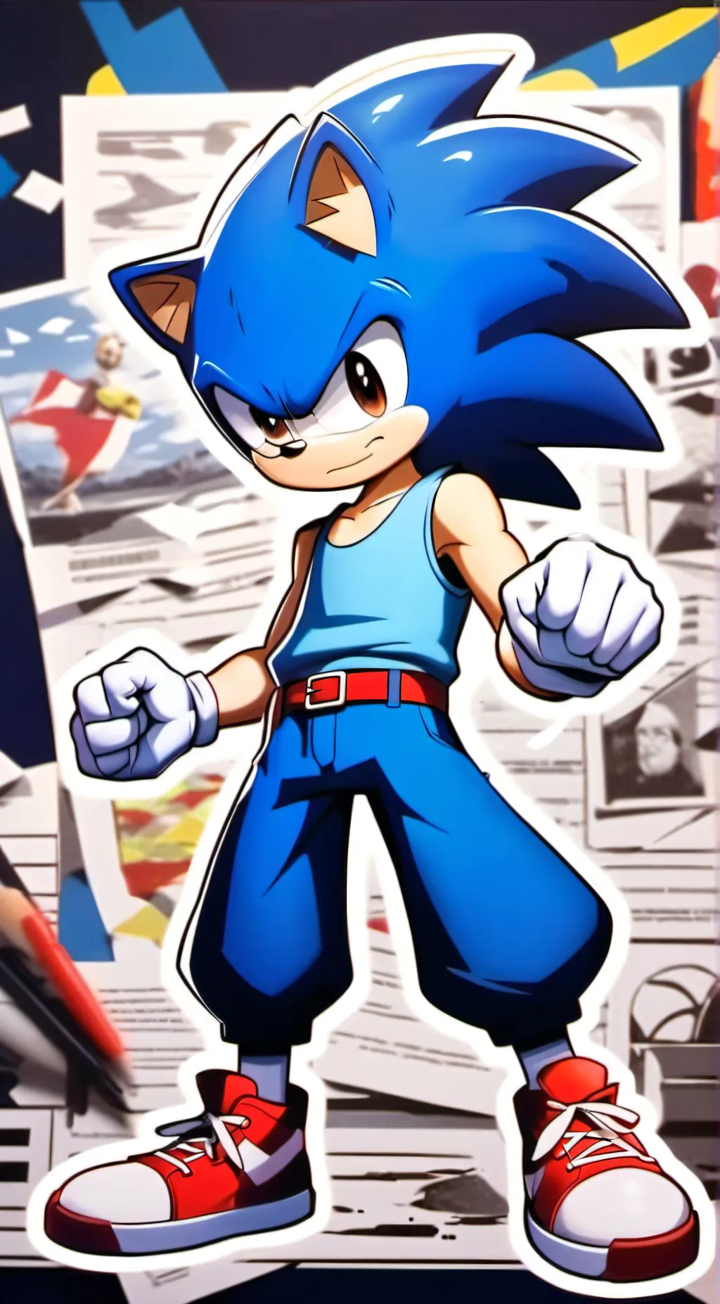 ai character: sonic sez background