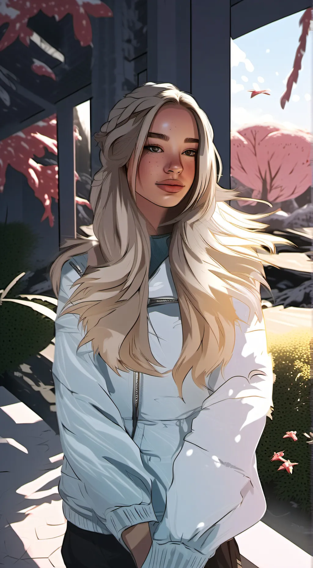 ai character: clara (model) background