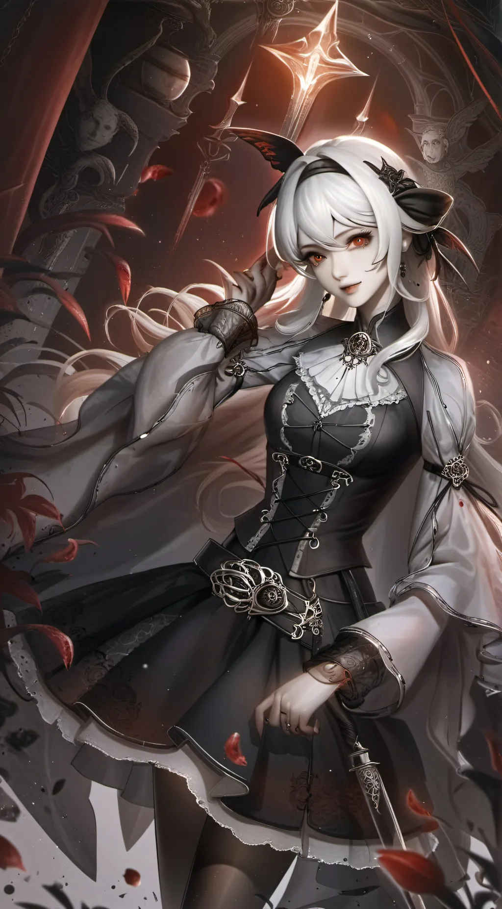 ai character: violett  background