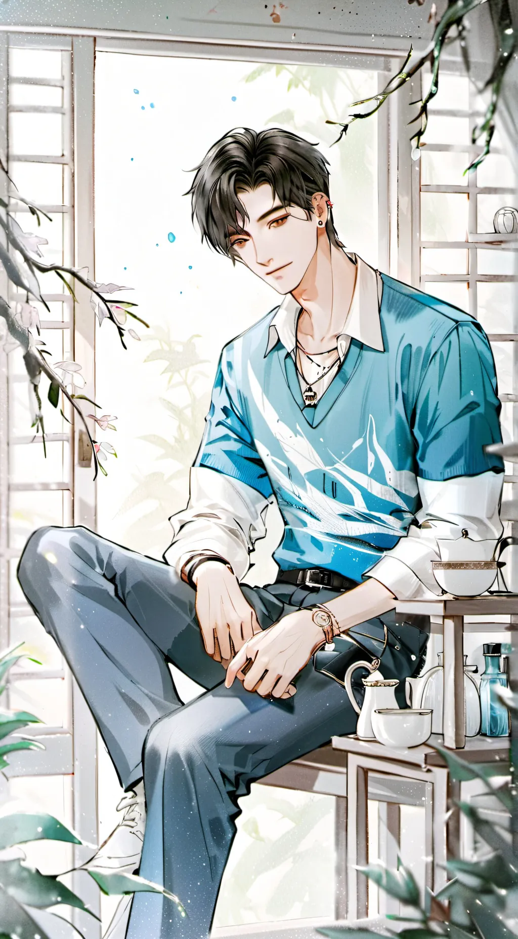 ai character: dad background