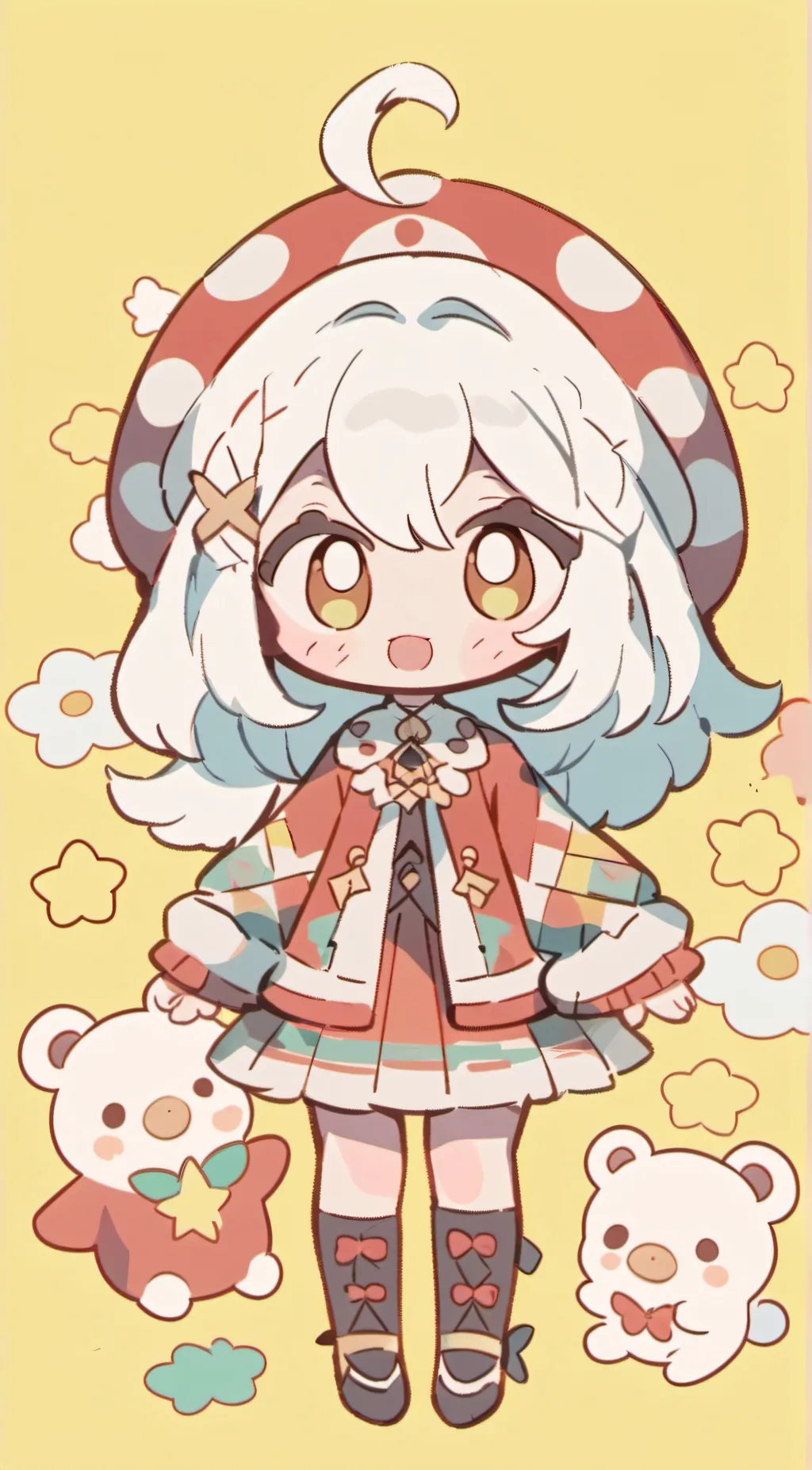 ai character: RadioApple  background