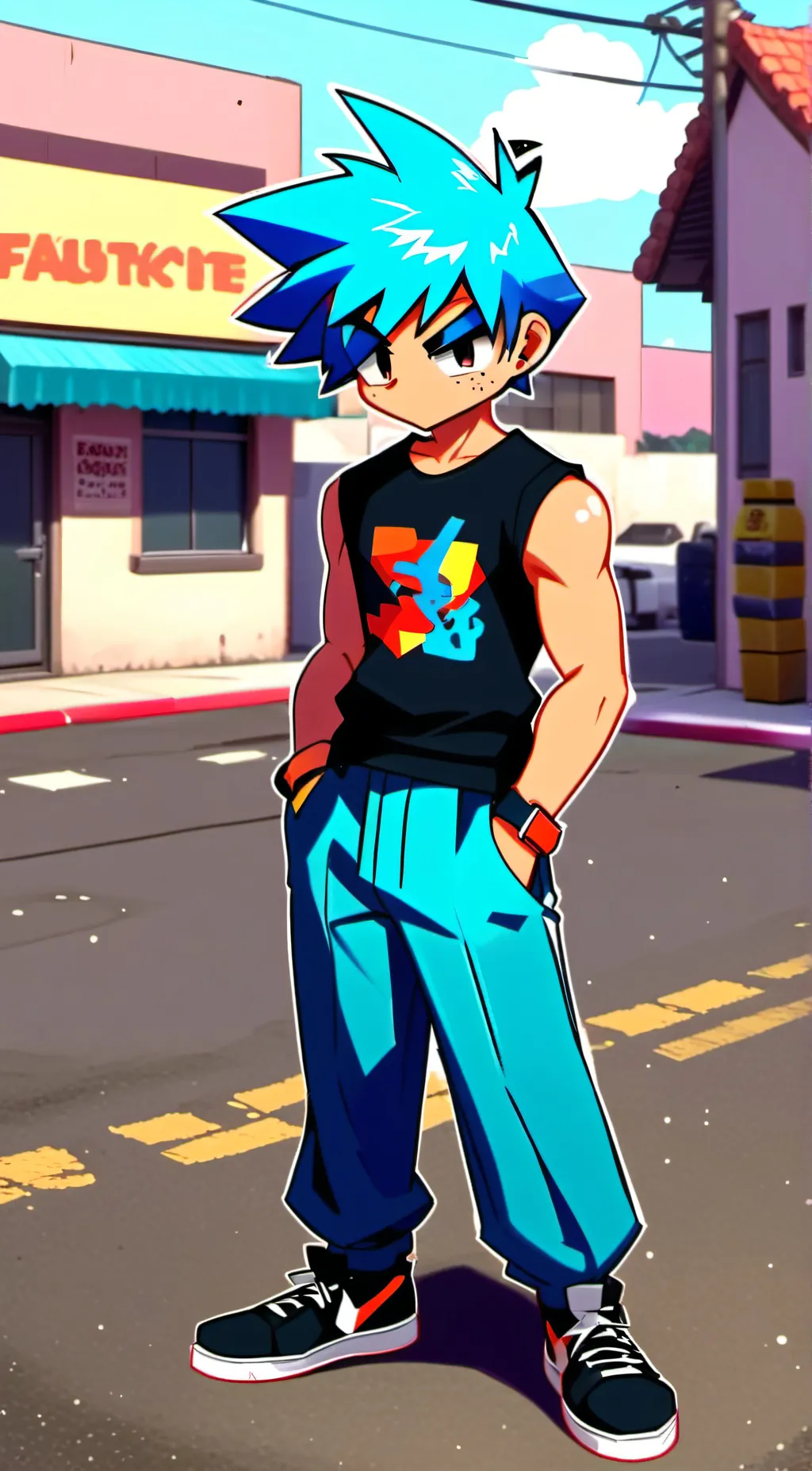 ai character: BF FNF! background