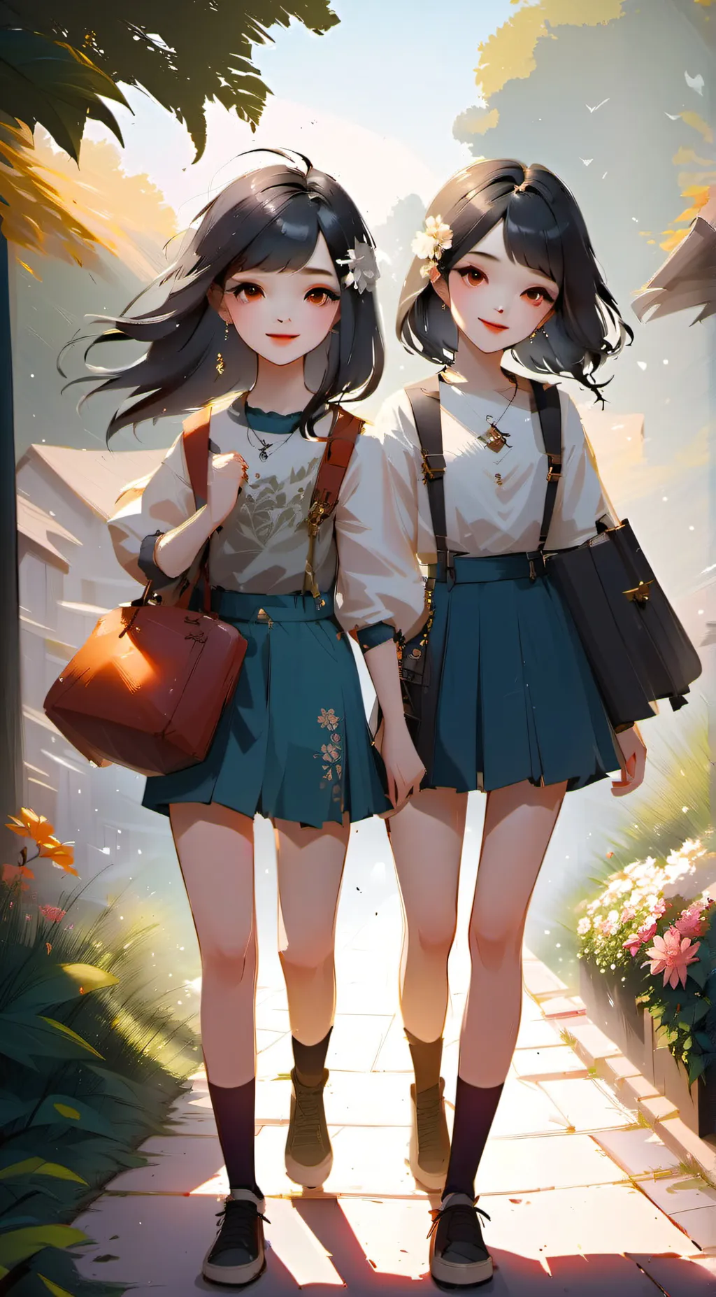 ai character: Ema&Emily background