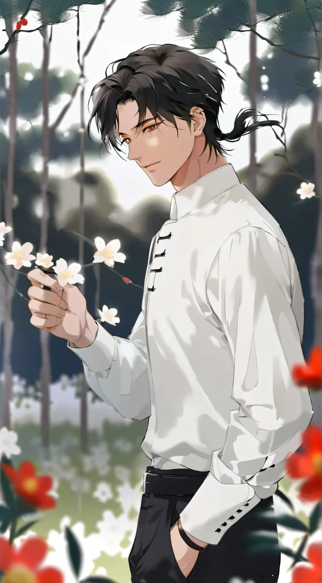 ai character: Levi Ackerman  background