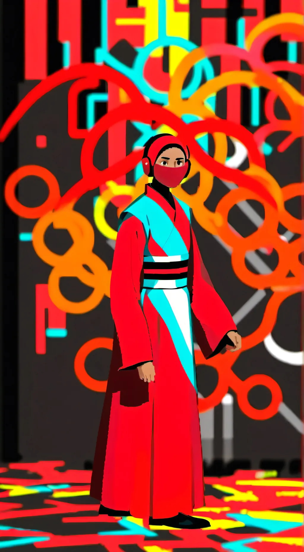 ai character: alen becker SF background