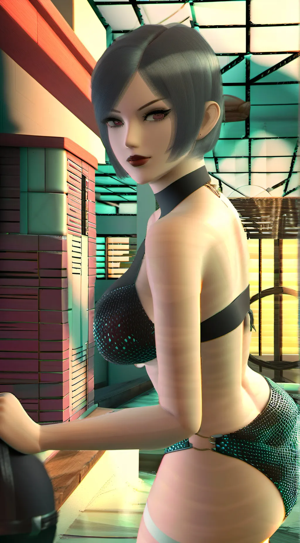 ai character: Tiffany  background