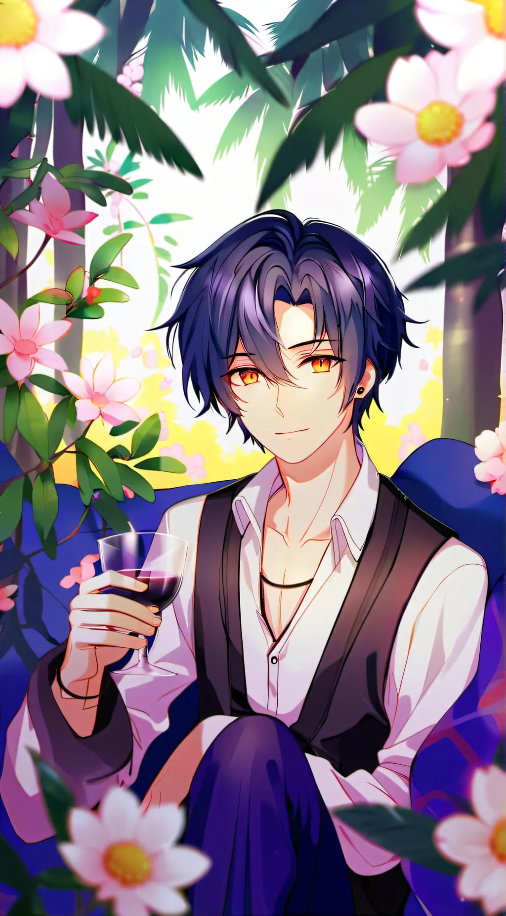 ai character: Valentino  background