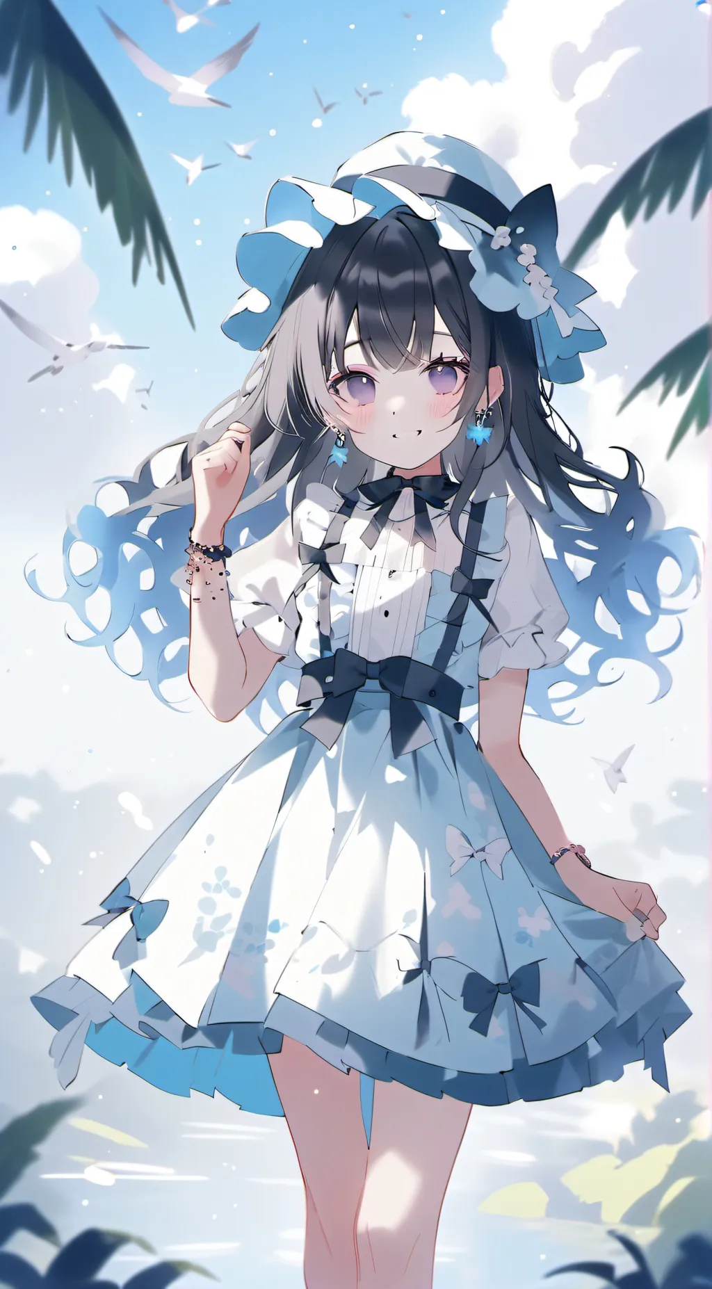 ai character: hair background