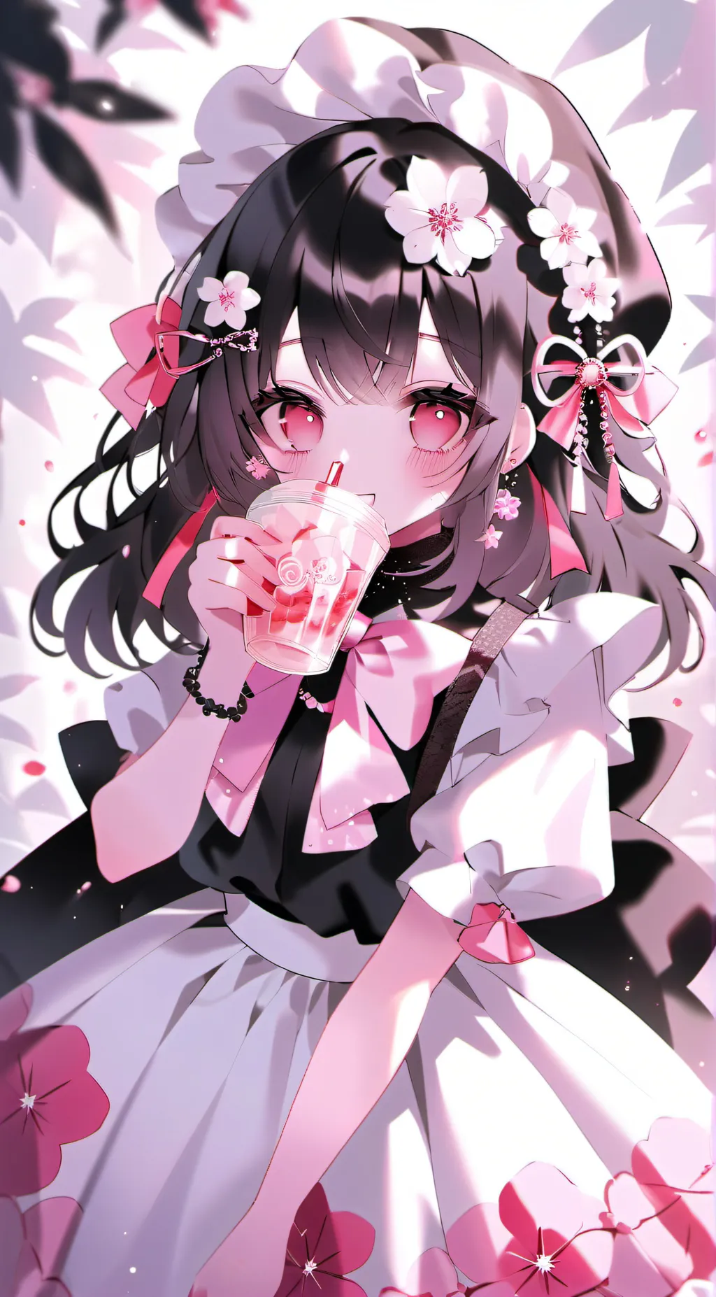 ai character: UwU girl cat background