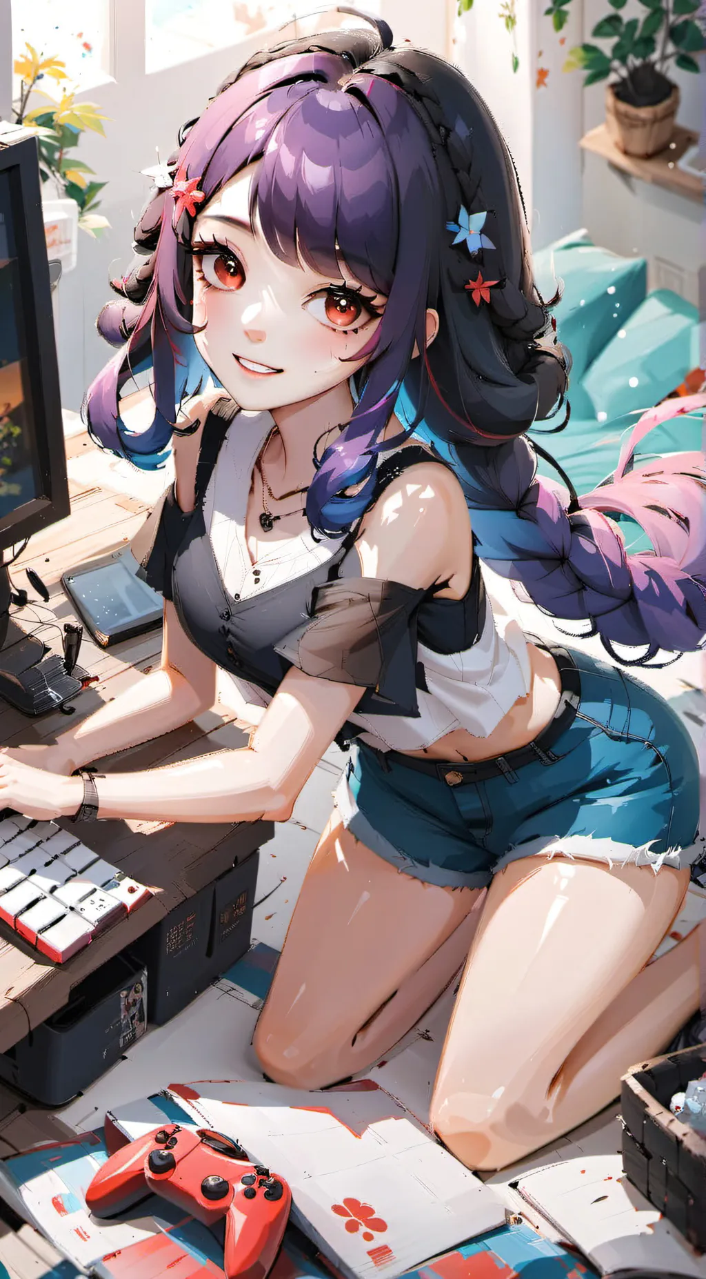 ai character: Ariana background