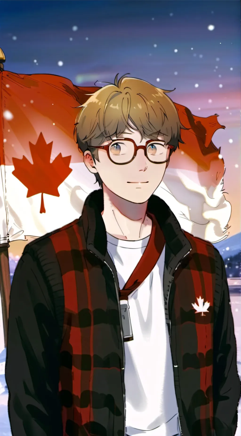 ai character: Canada  background
