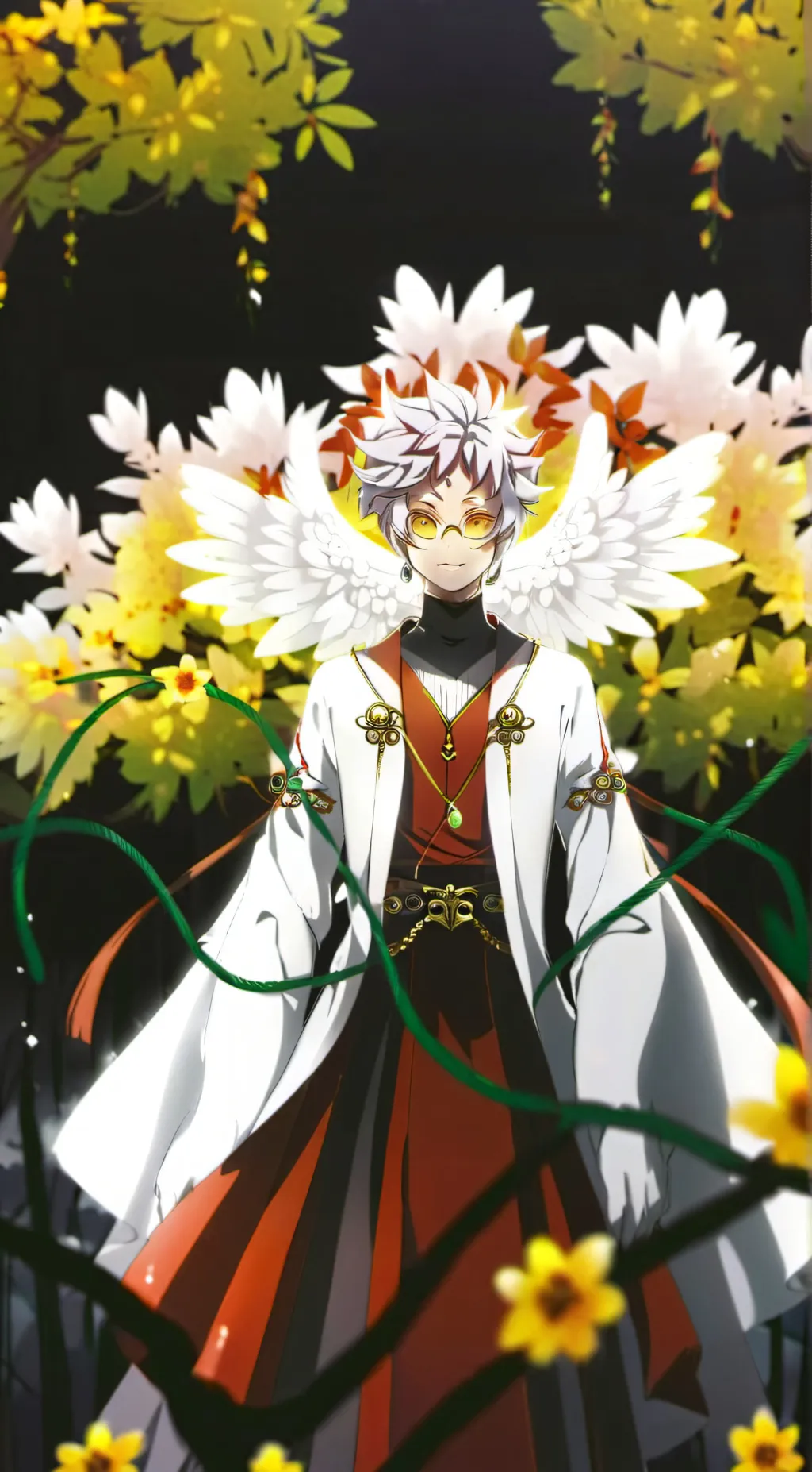 ai character: Fused goku black background