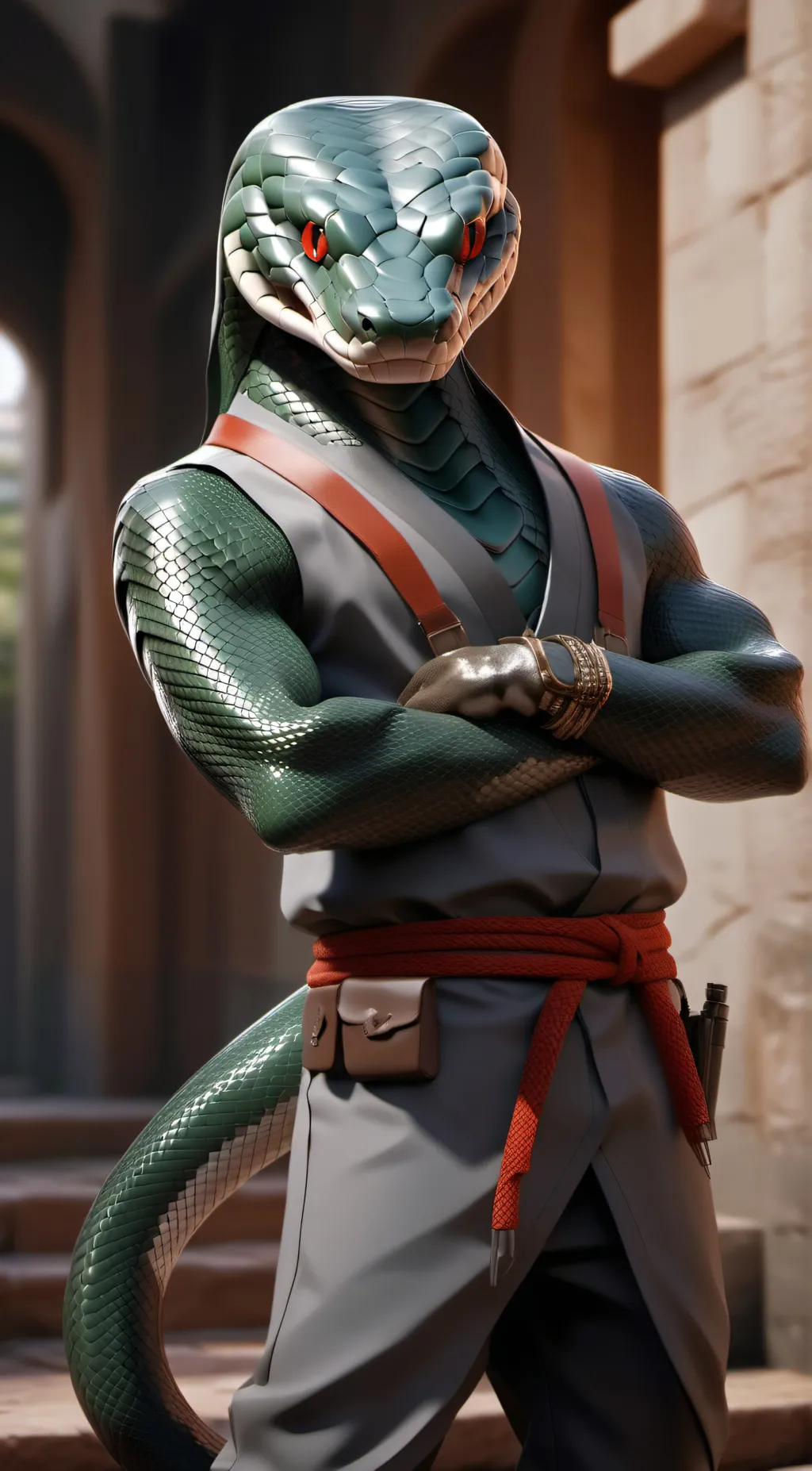 ai character: Salathire 🐍 background