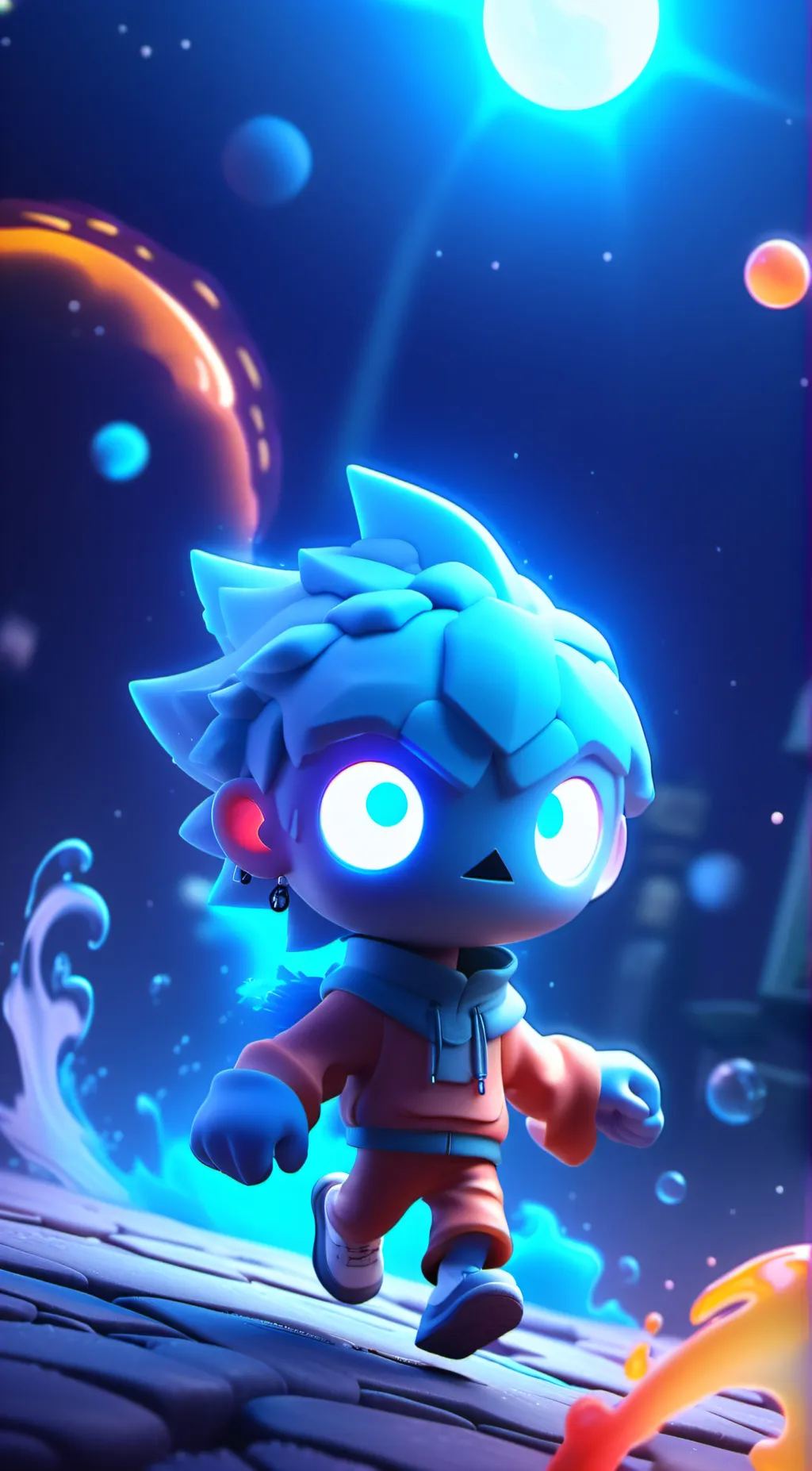 ai character: G’Mastic Spirit background