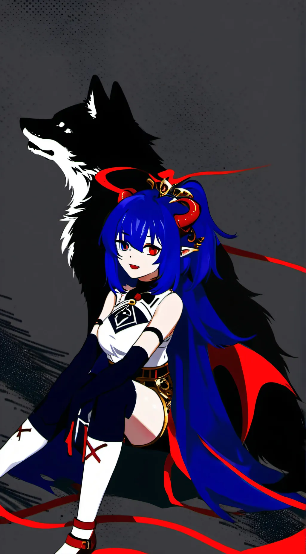 ai character: MHA viligrante background