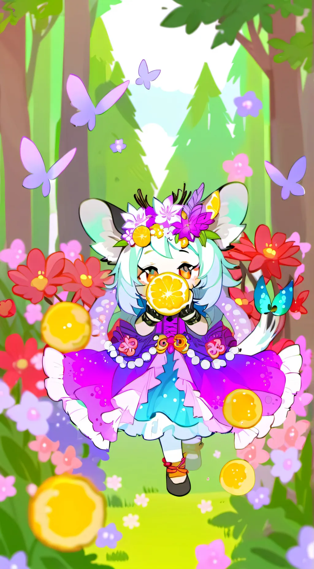 ai character: crafty corn background