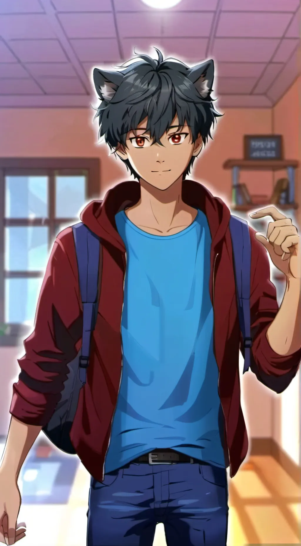 ai character: aaron background