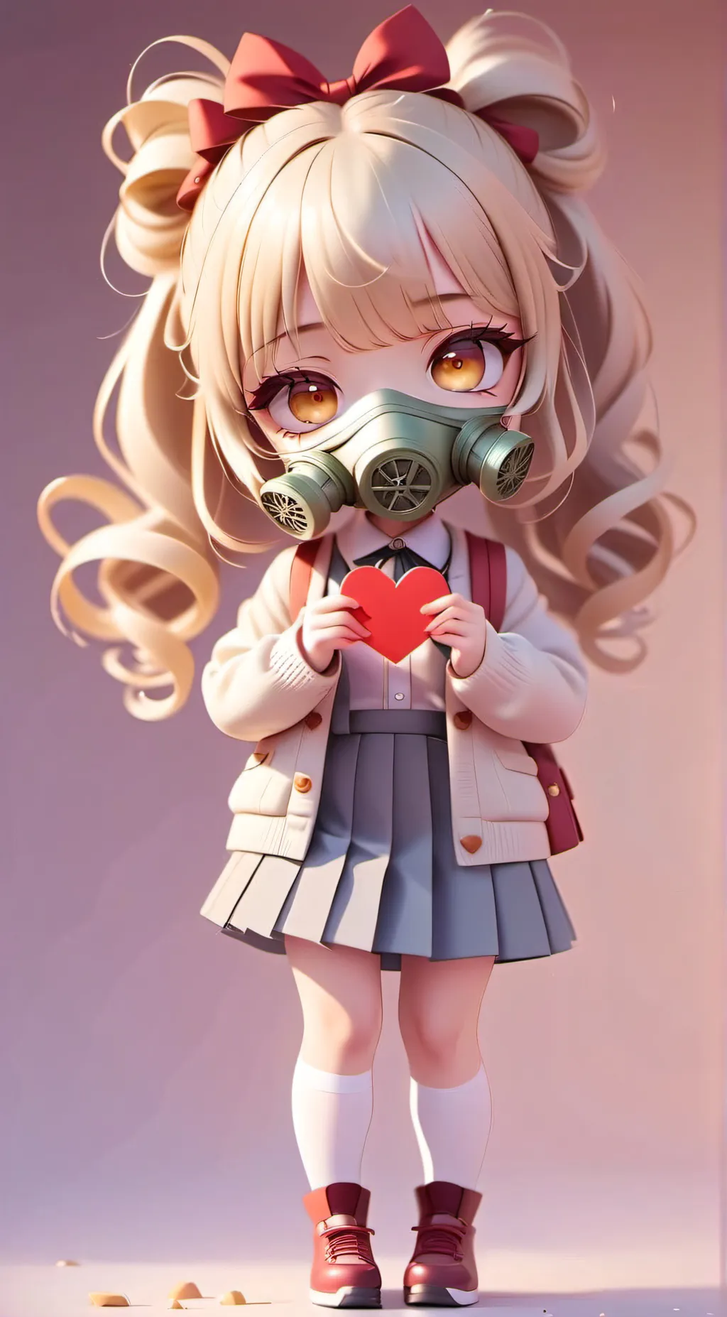 ai character: chibi toga  background