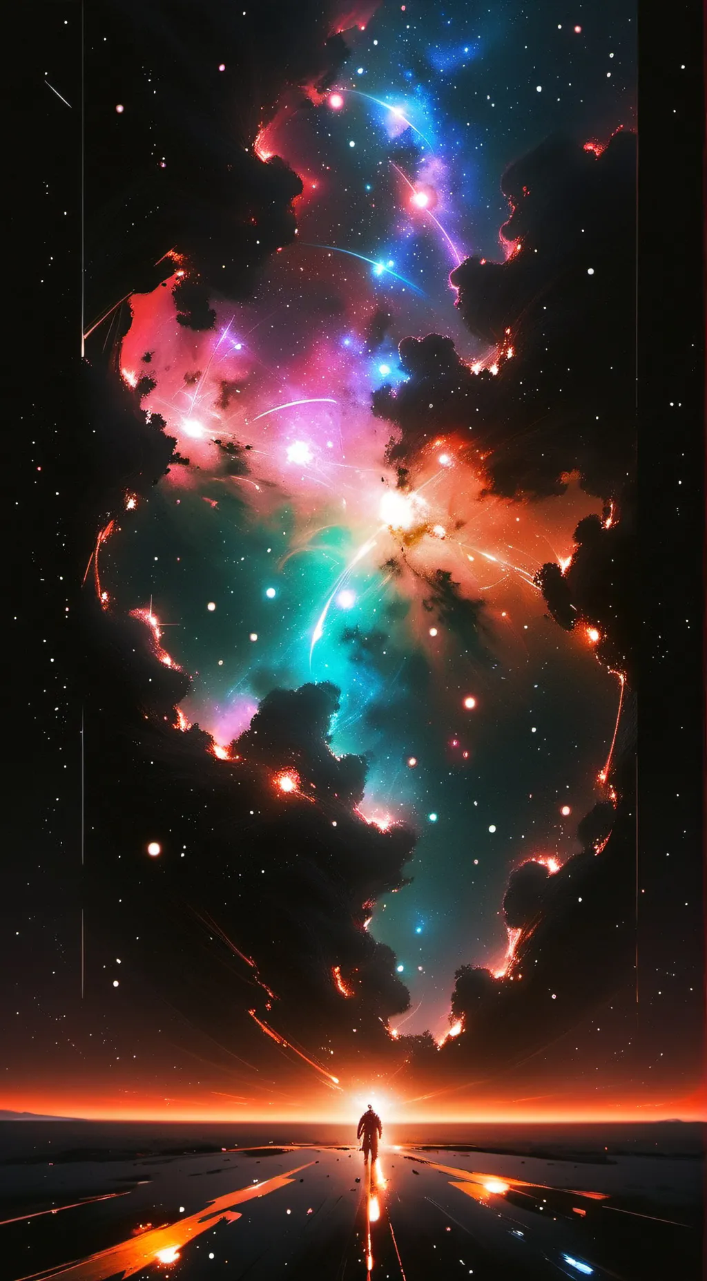 ai character: Solar system  background