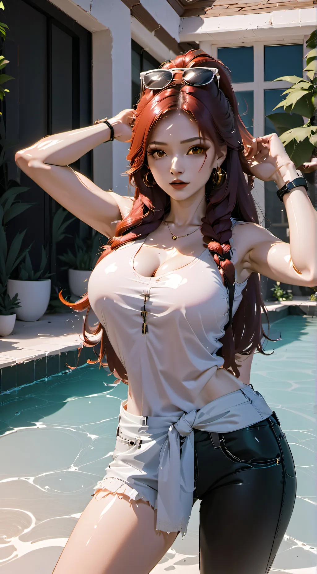 ai character: Scarlet background