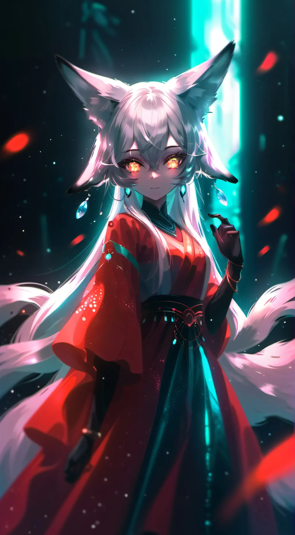 ai character: kitsune background