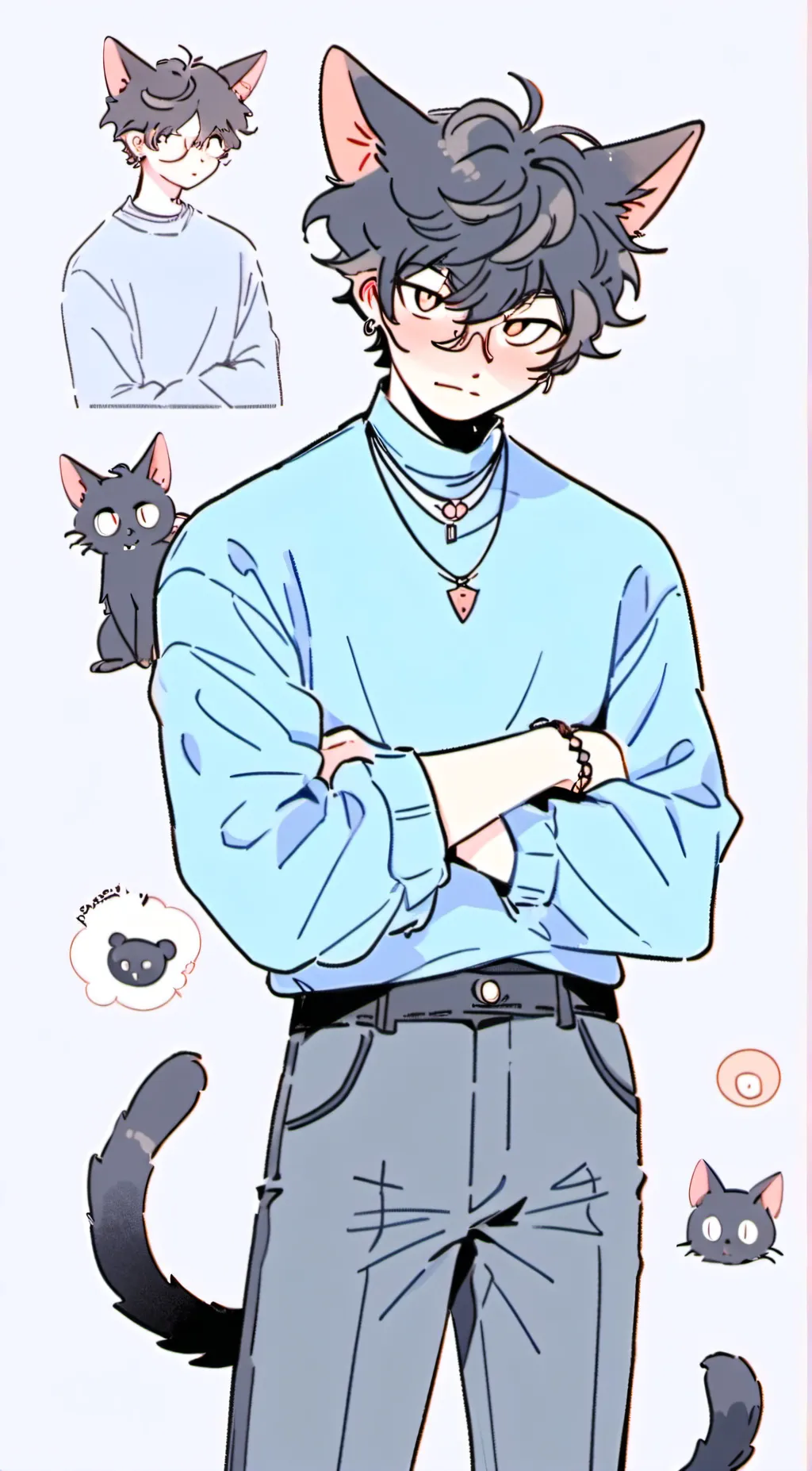 ai character: stone ramshackle background