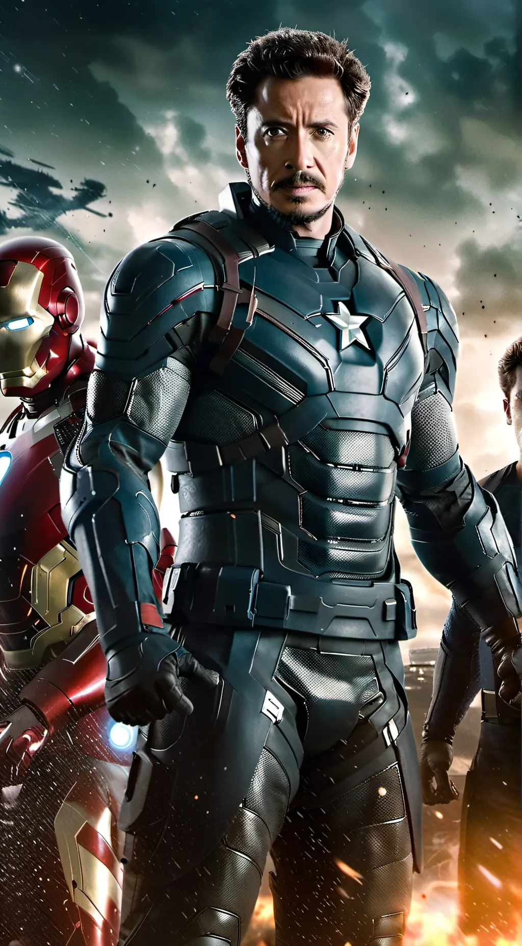 ai character: New Avengers  background