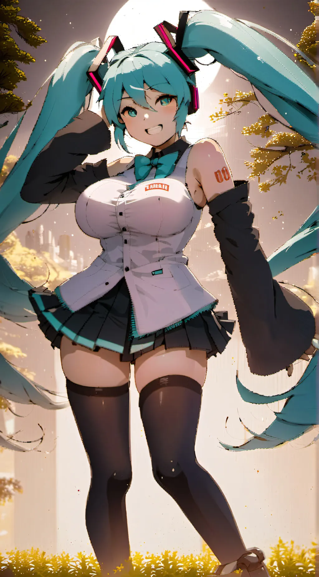 ai character: Hatsune Miku background