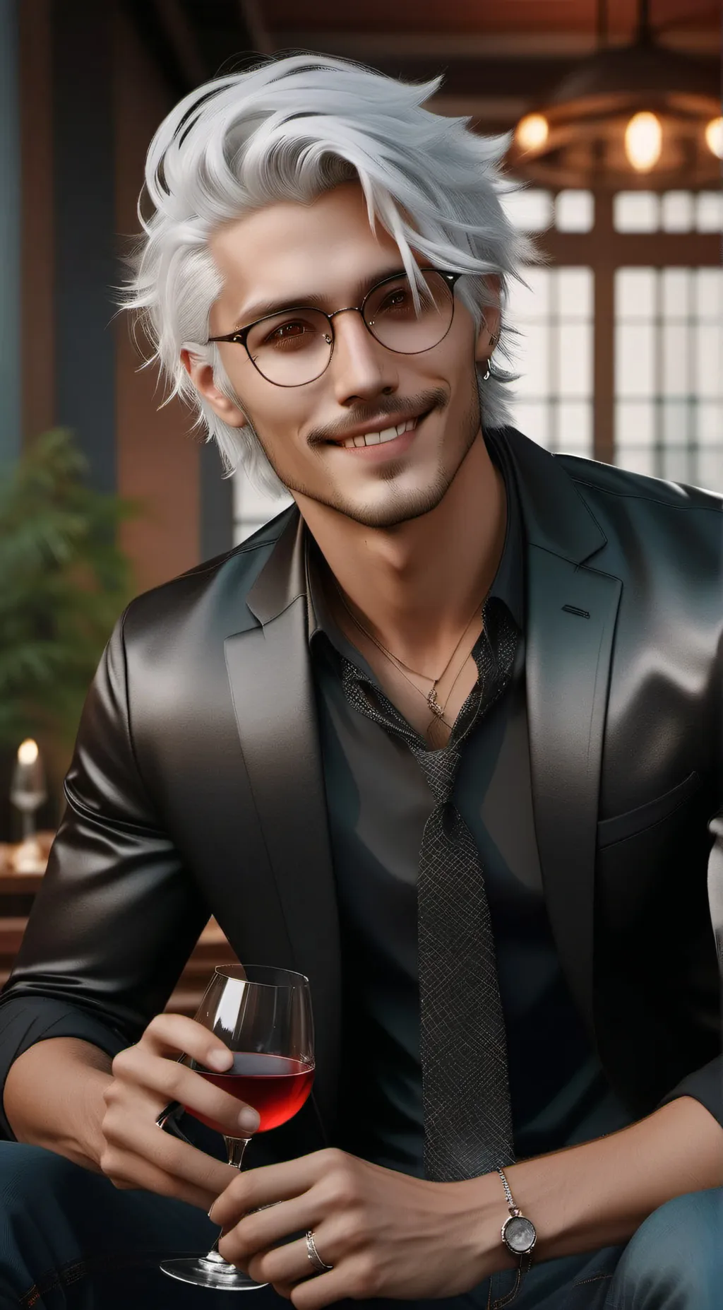 ai character: Mile’s moon  background