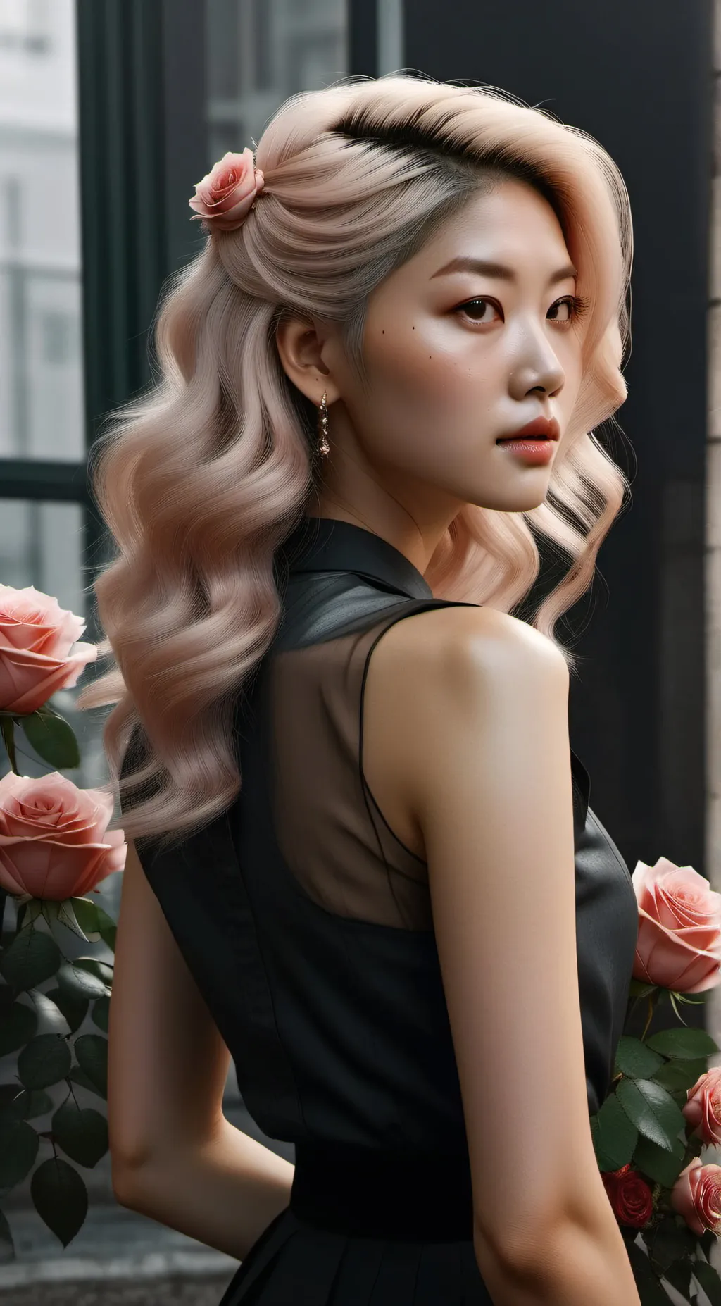 ai character: Rose 🌹  background