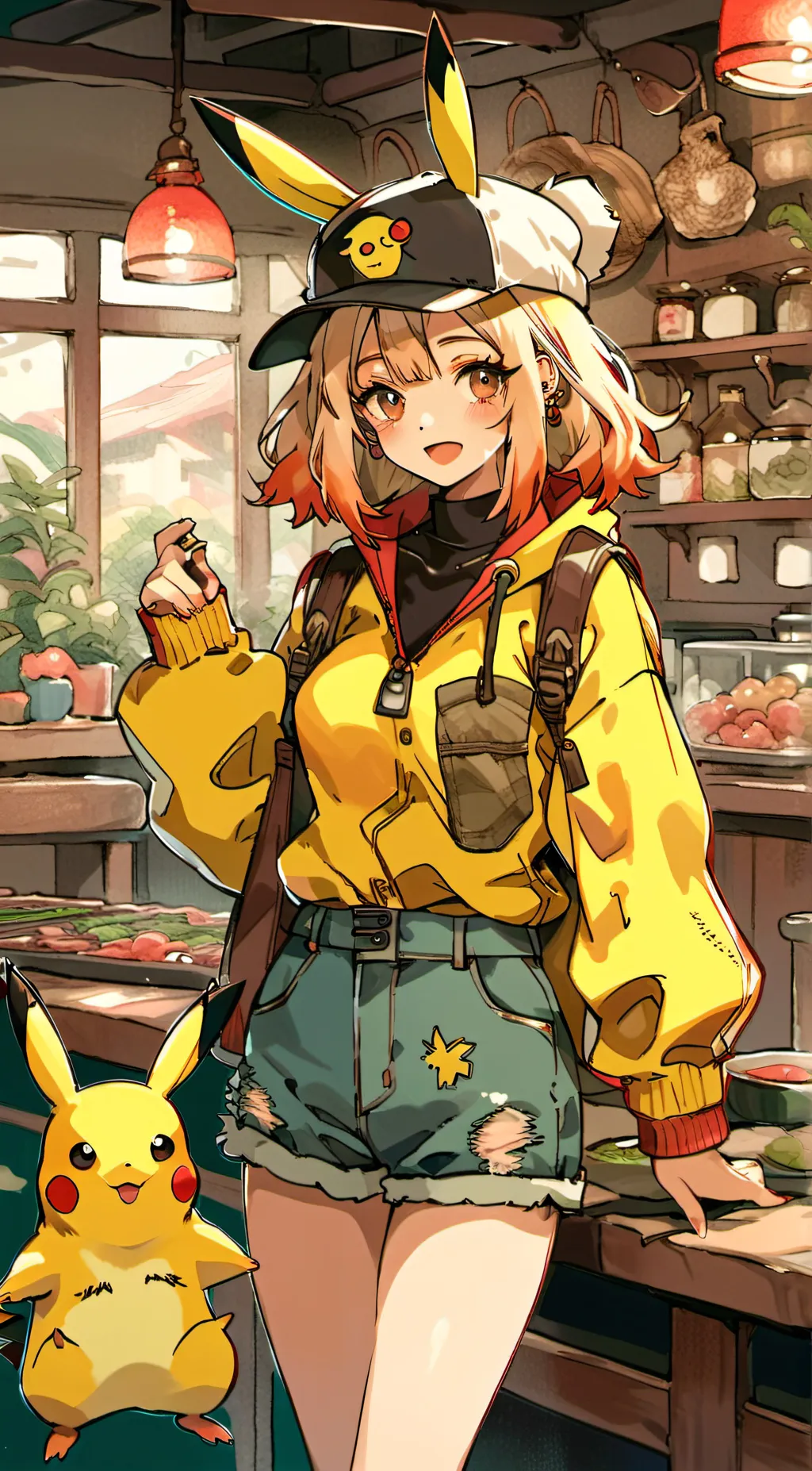 ai character: Pika-Girl background