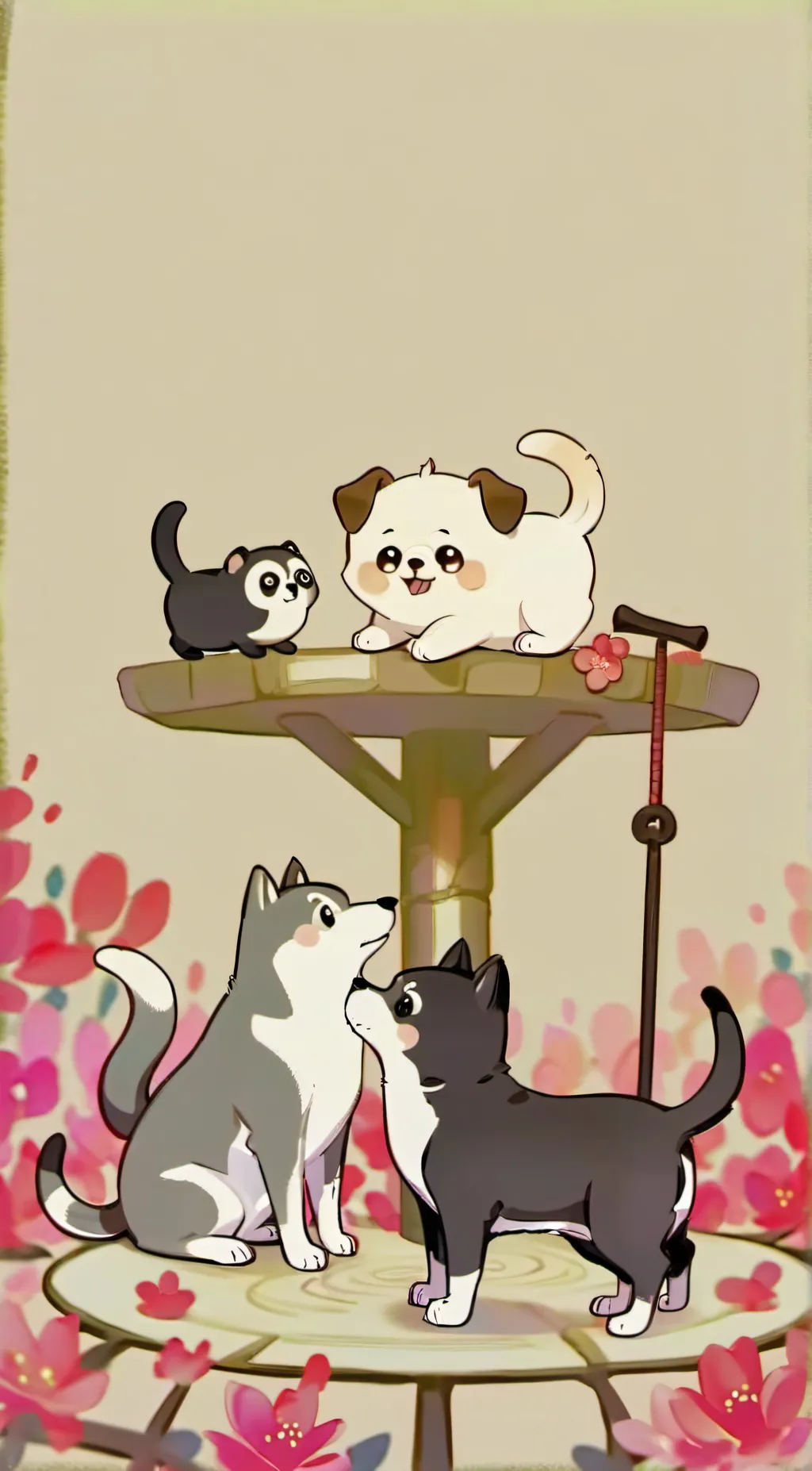 ai character: Blossom background