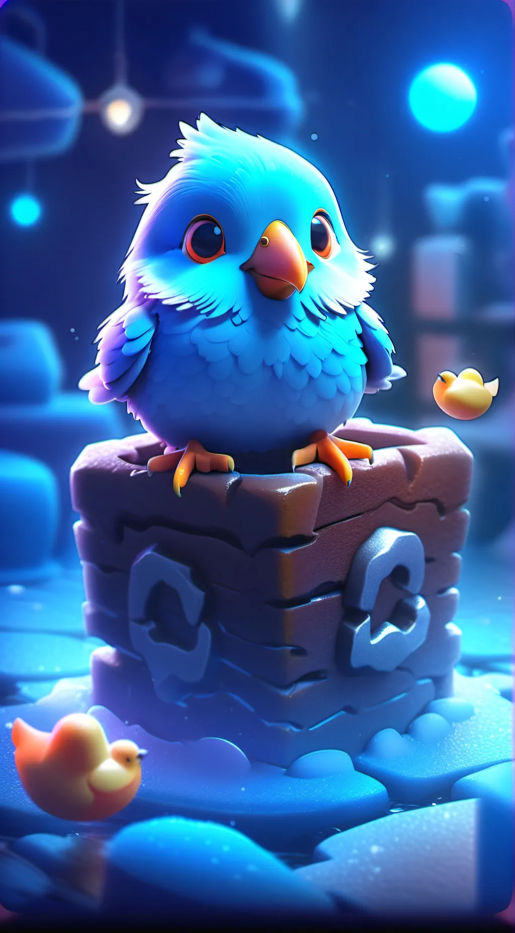 ai character: Bluey background