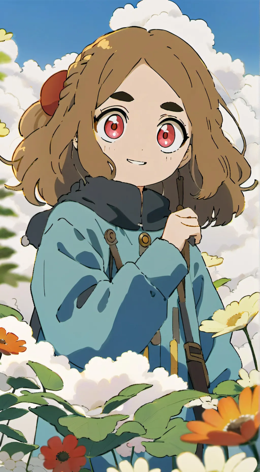 ai character: Gold background