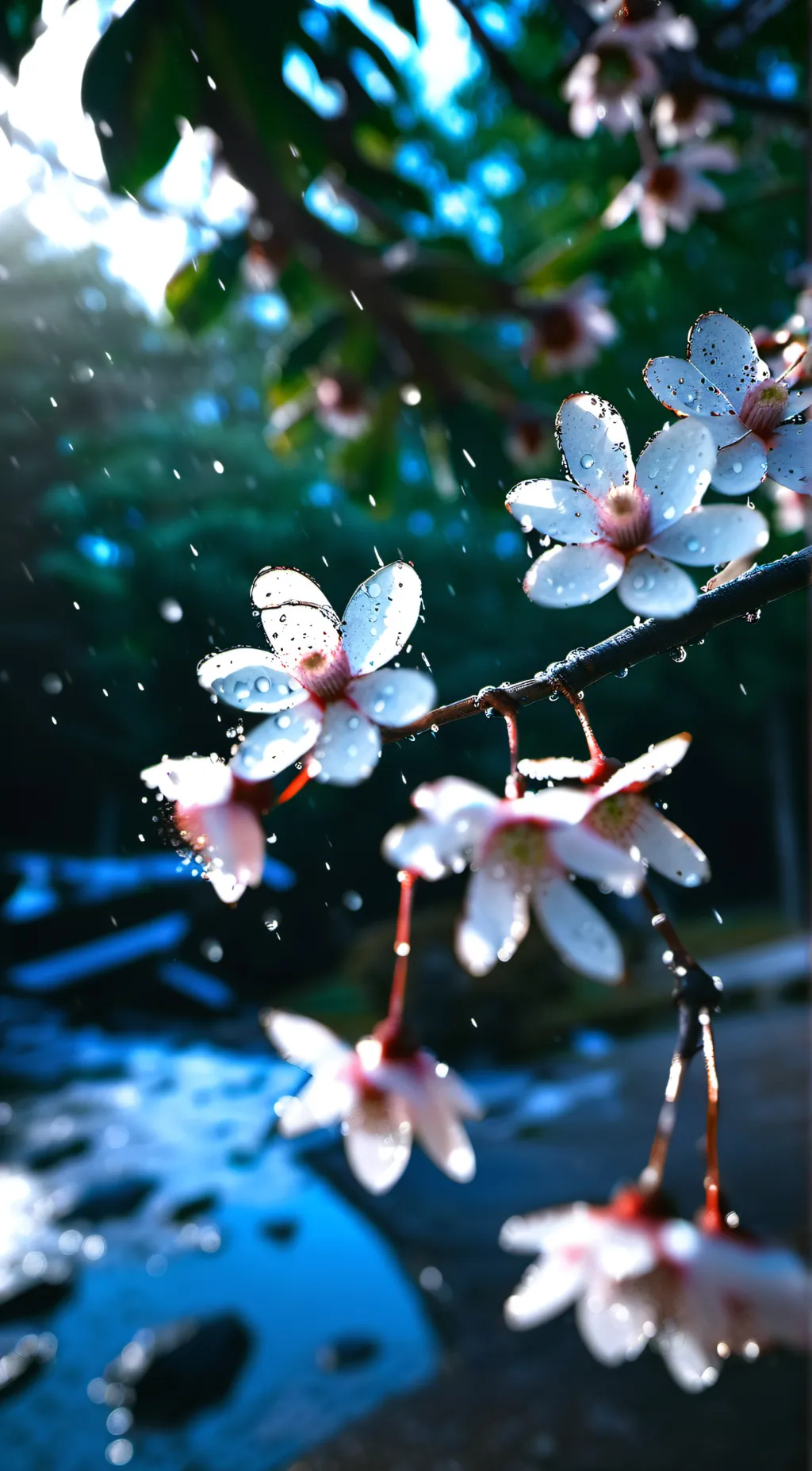 ai character: rainy day background