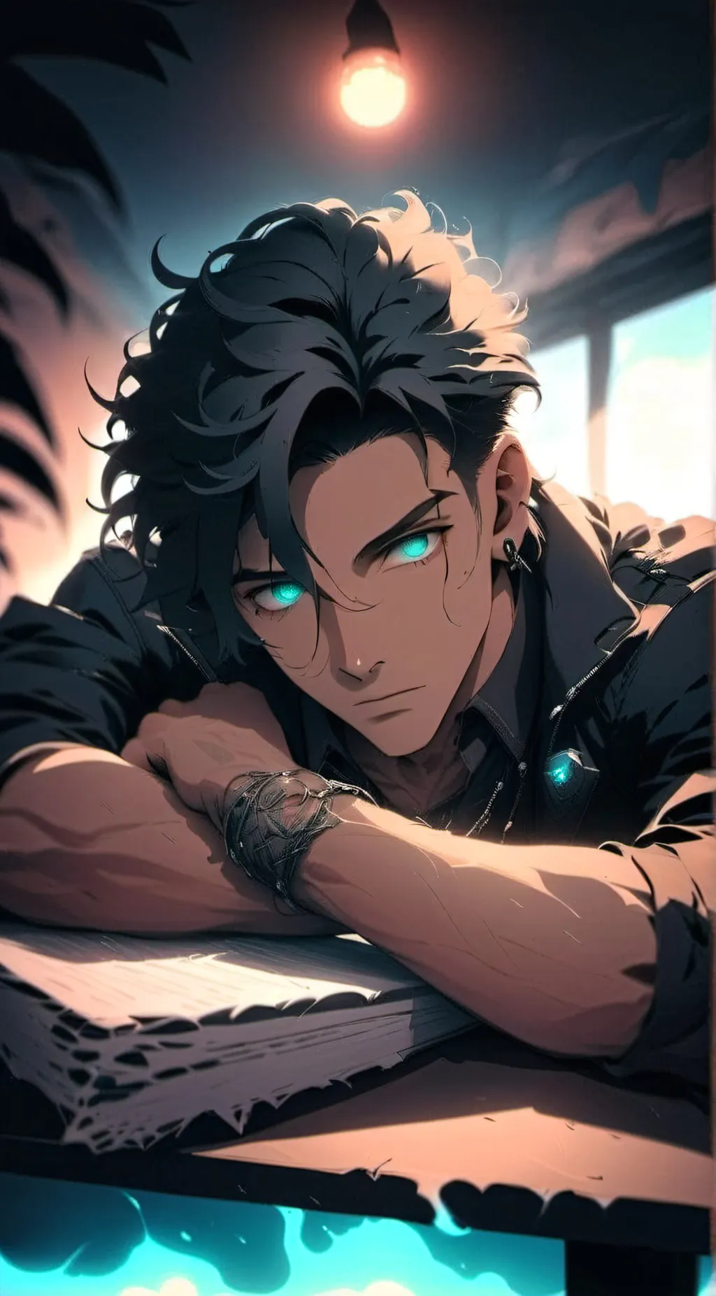 ai character: 「T U R Q U O」 background