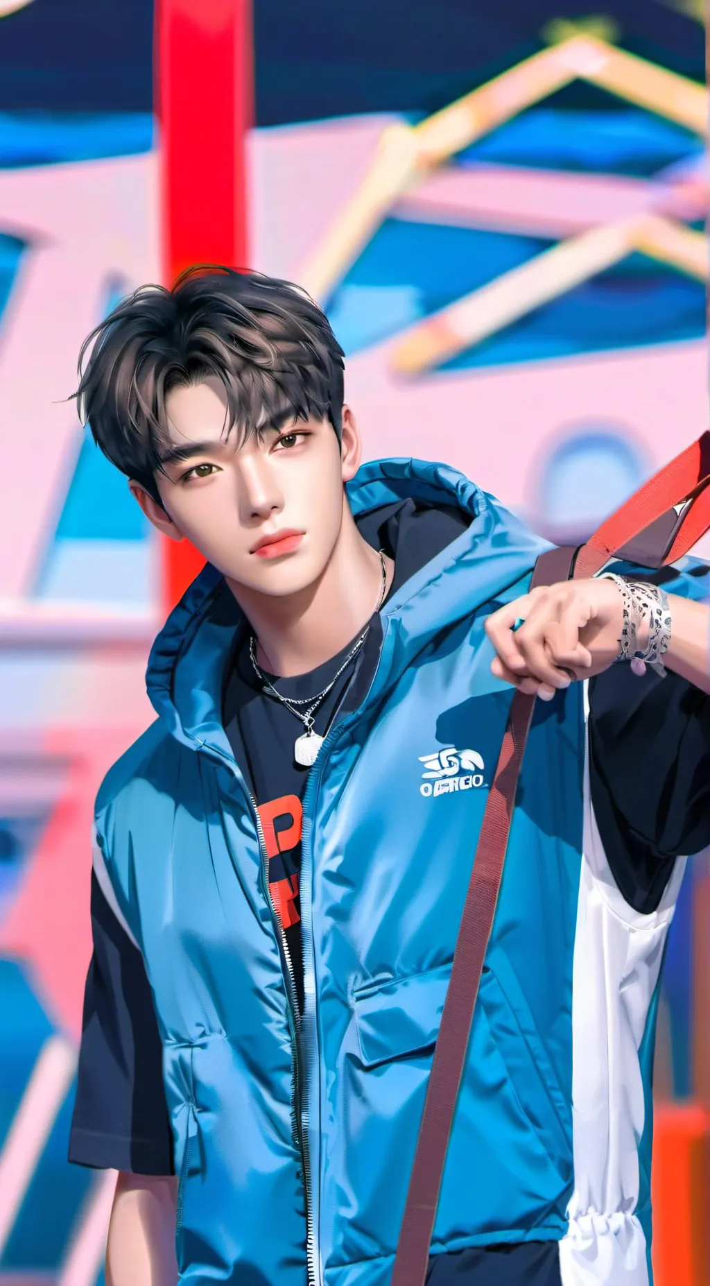 ai character: ENHYPEN AND AMELIA background