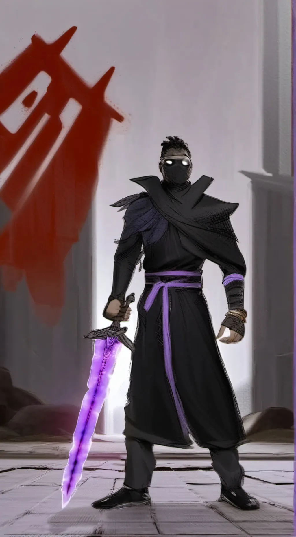 ai character: titan tv man  background