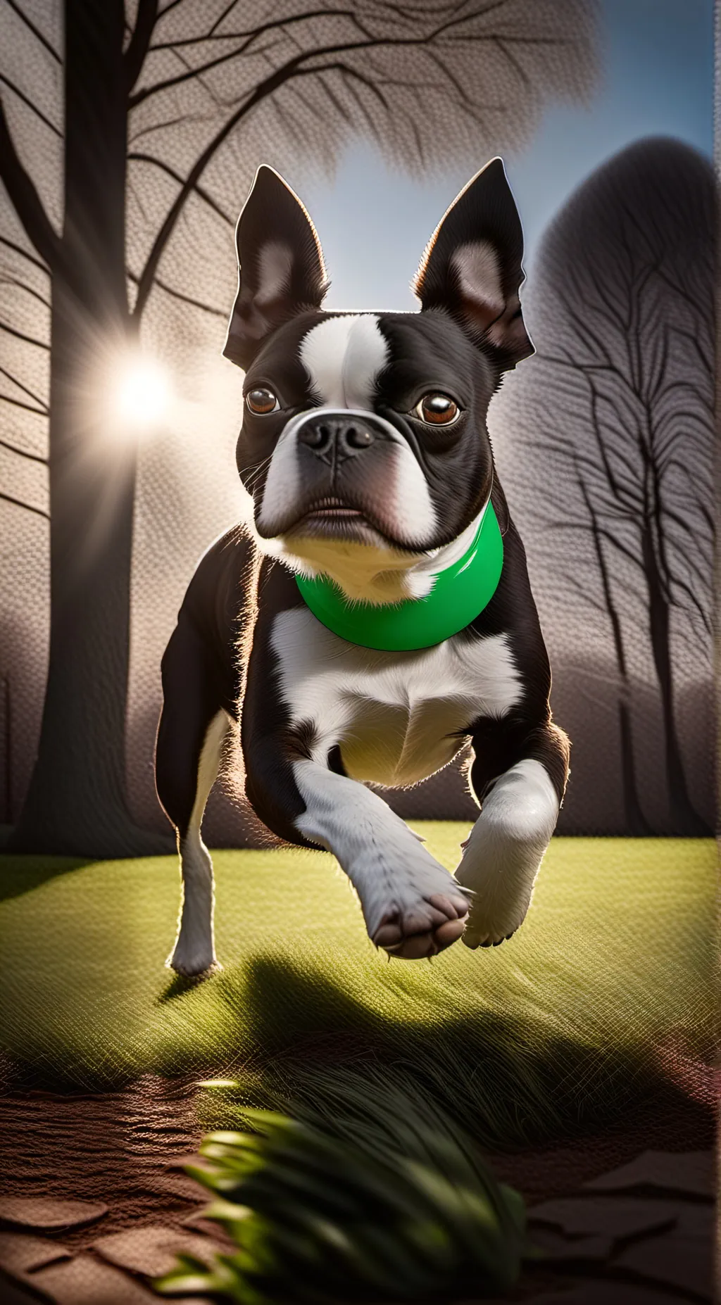 ai character: Tux  background