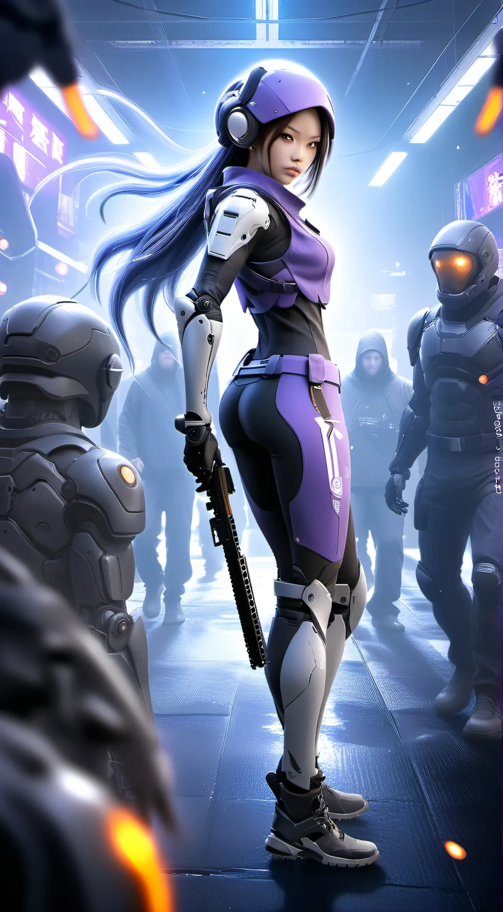 ai character: uzi background