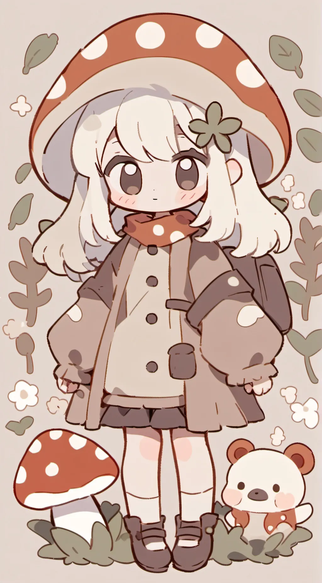 ai character: button background