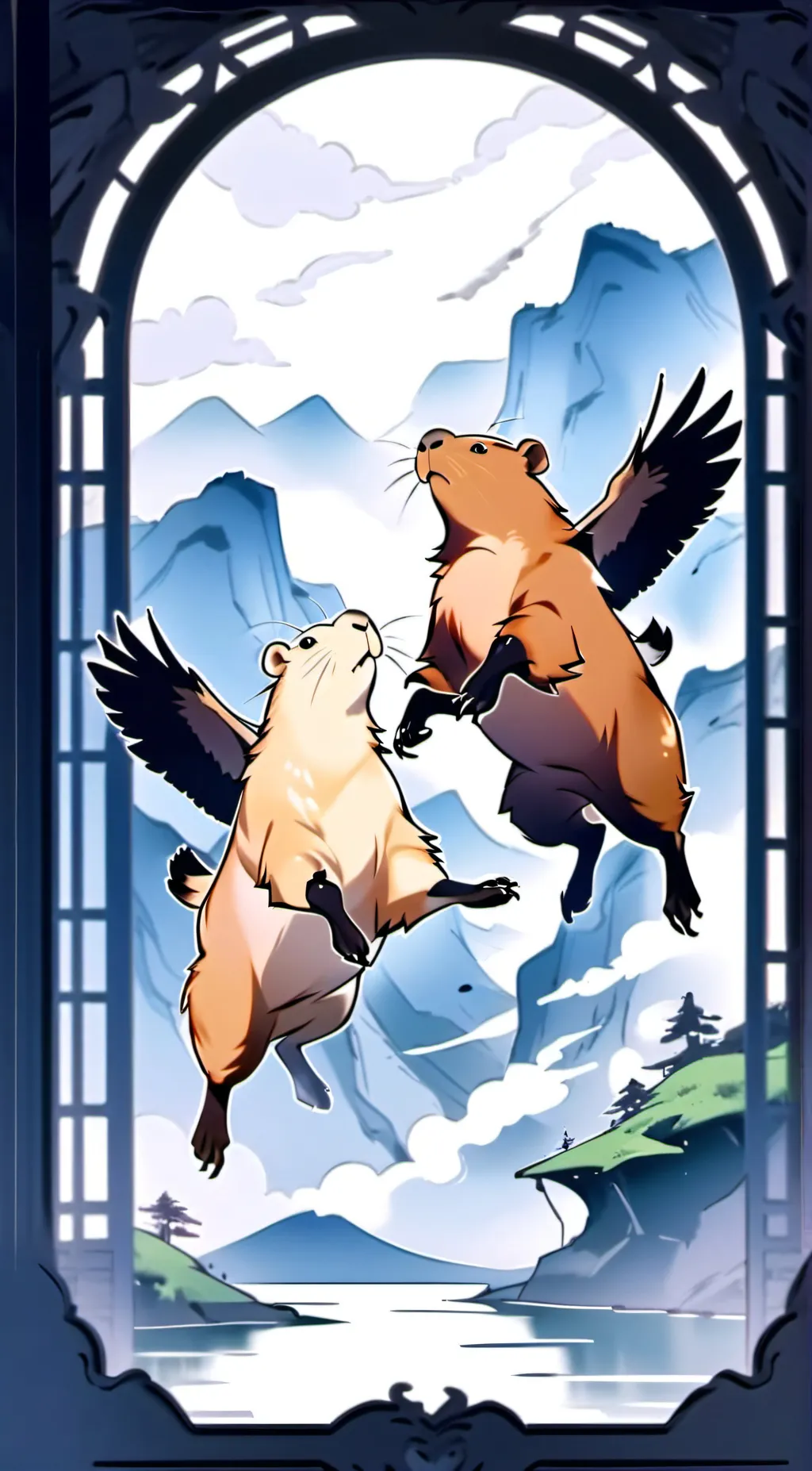 ai character: Capybara background
