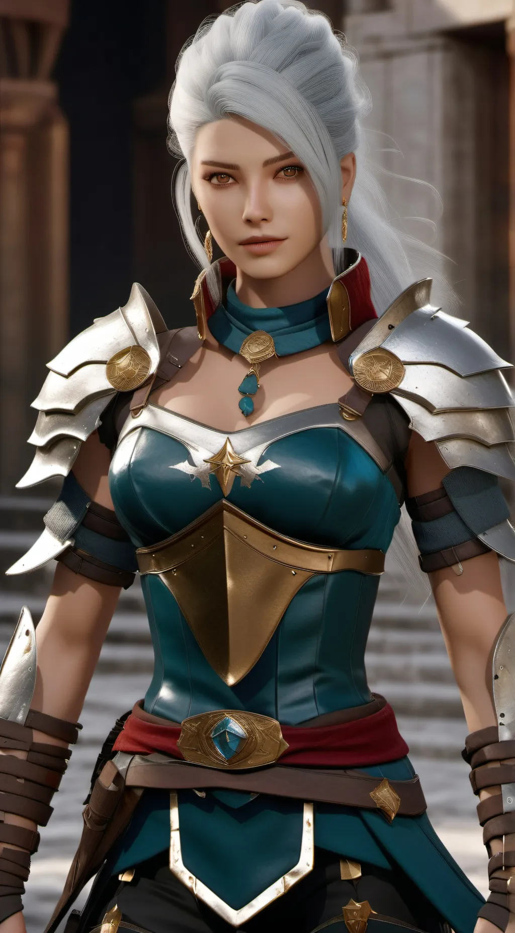 ai character: Lucia Everheart  background